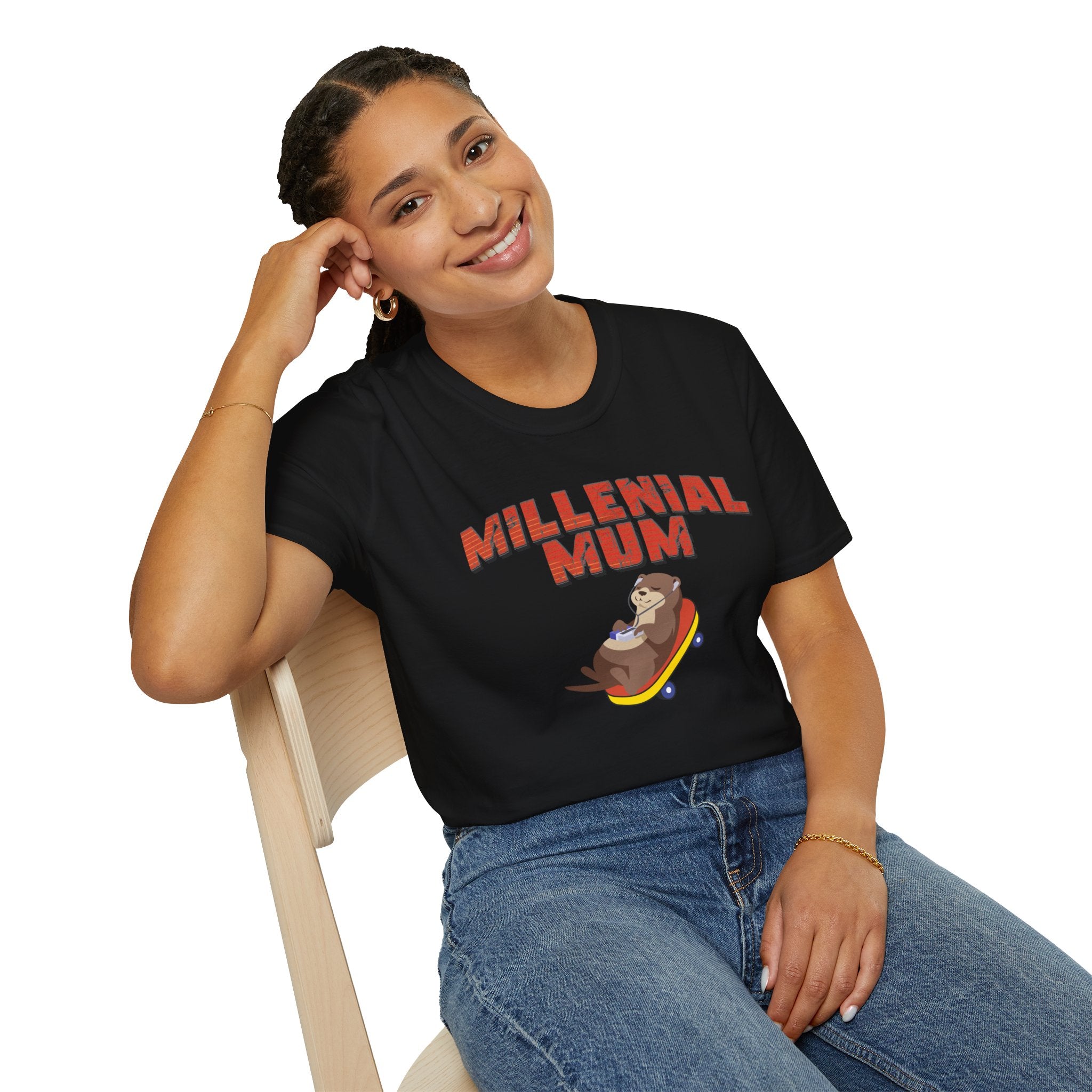 Millennial Mum 90s Music & Skateboard Animal Print T-Shirt — Nostalgic Mum Tee