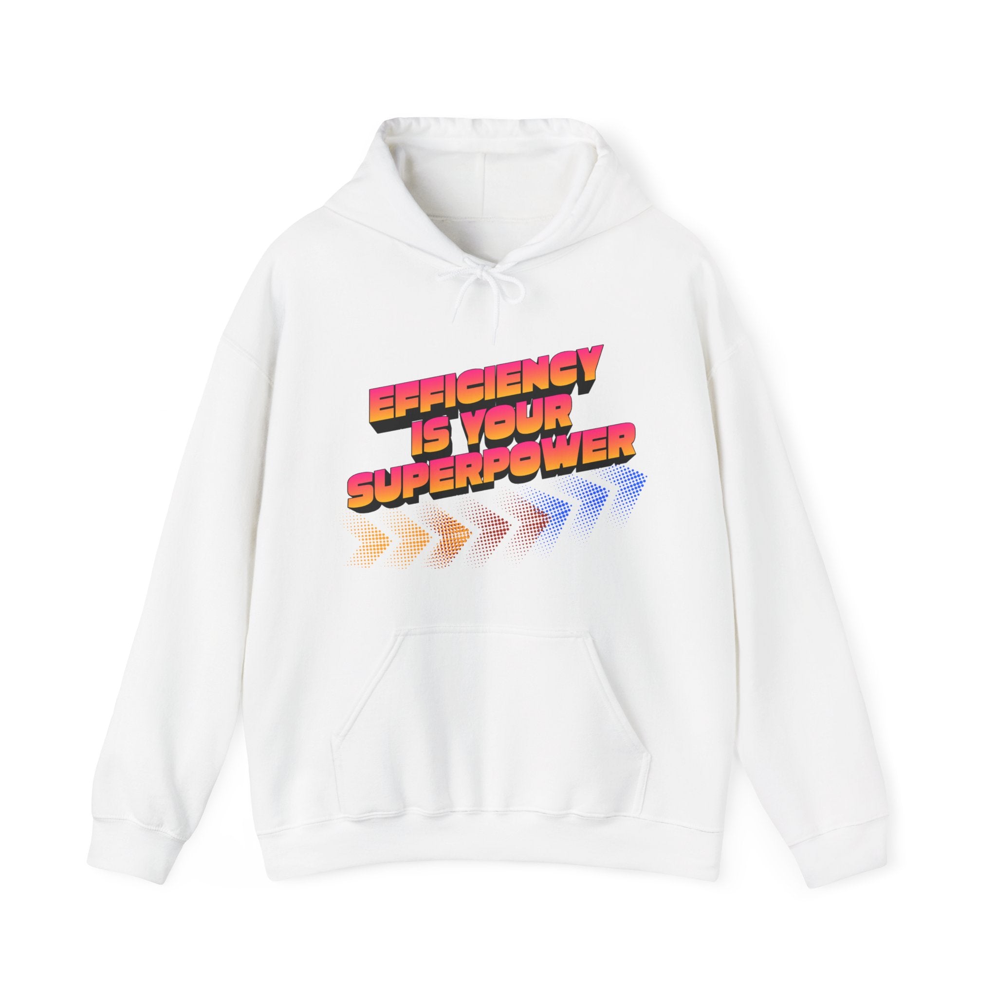 Efficiency Is Your Superpower Hoodie — Retro Motivational Sweatshirt for Busy Mums & Productivity Lovers