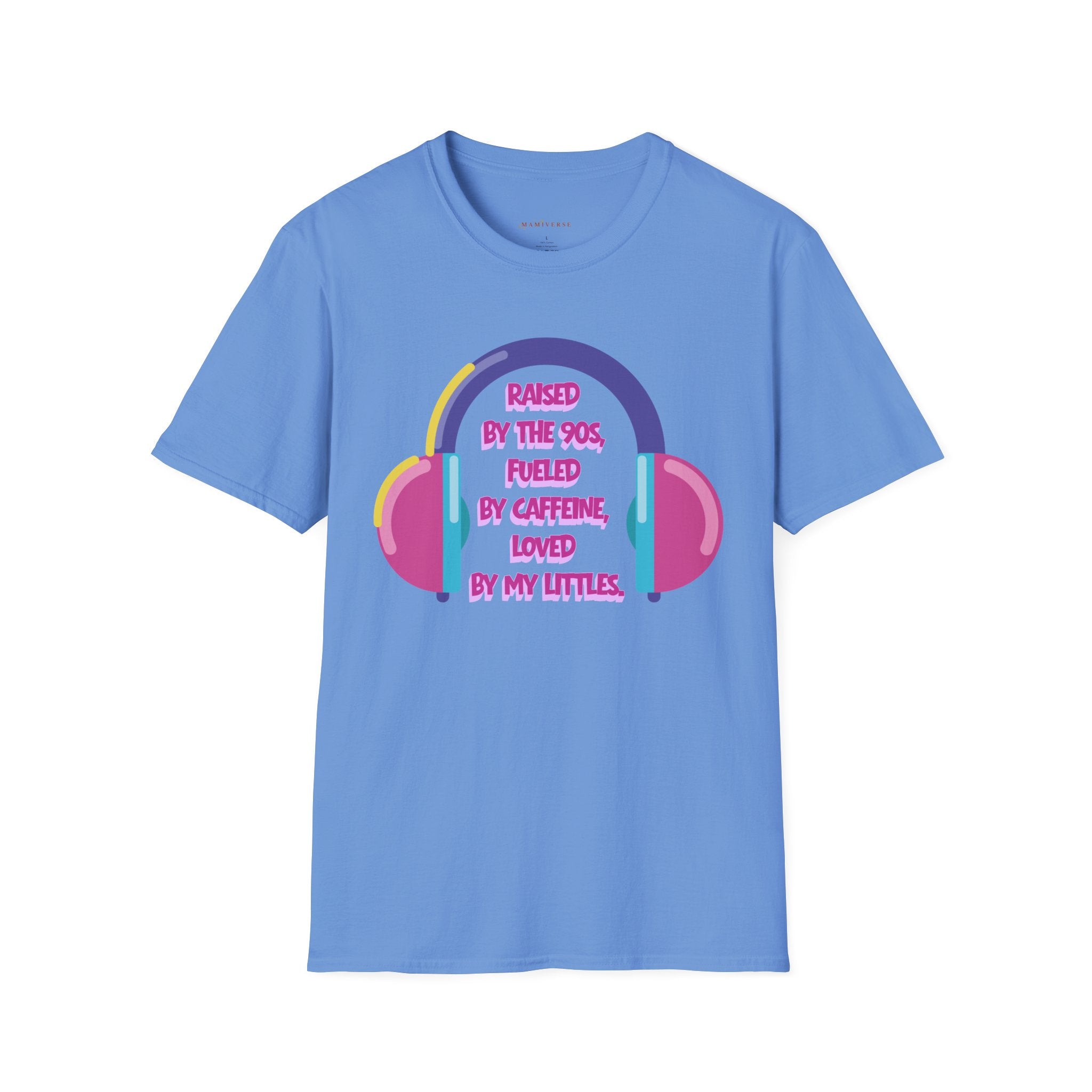 Raised By The 90s, Fueled By Caffeine, Loved By My Littles — Mother's Day T-Shirt