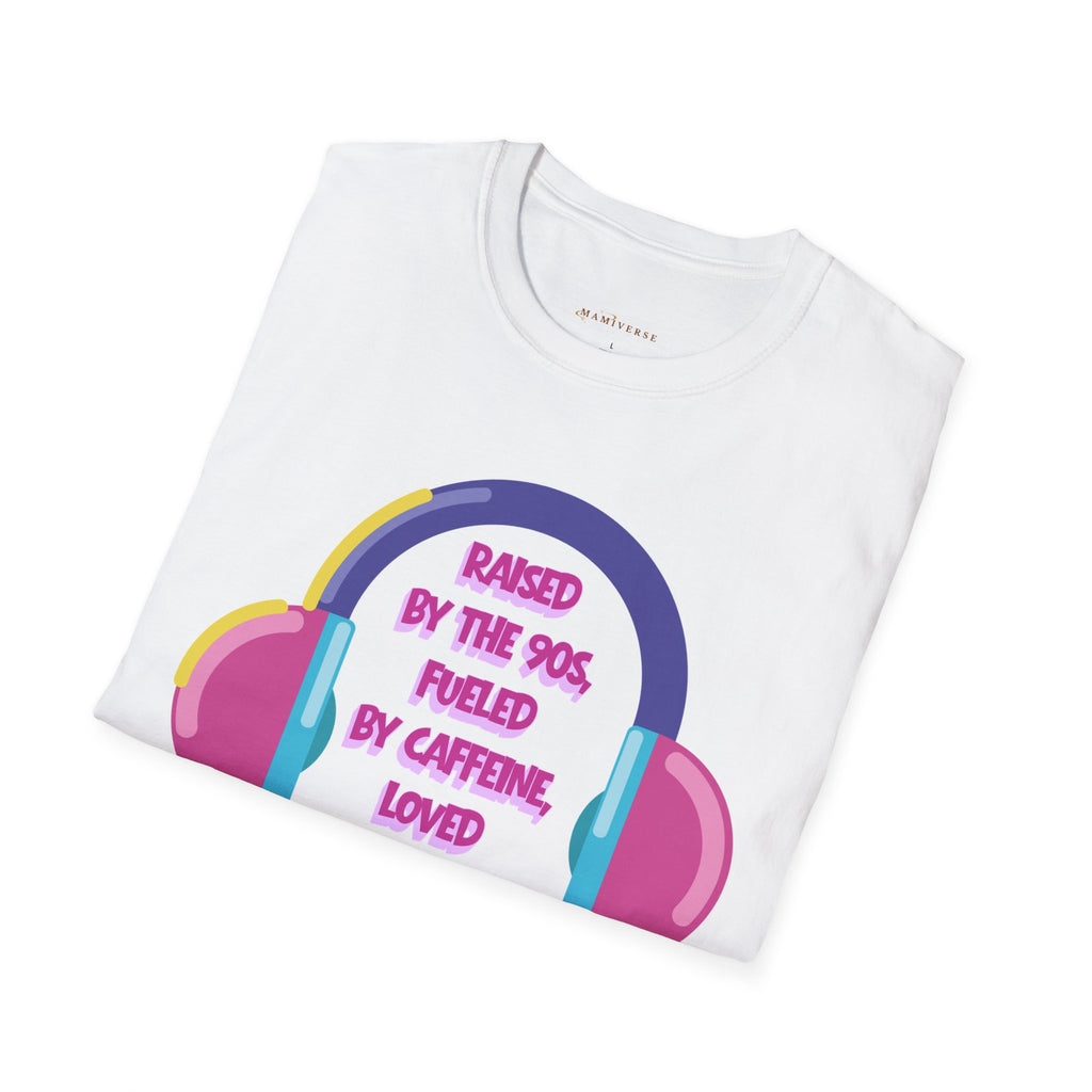 Raised By The 90s, Fueled By Caffeine, Loved By My Littles — Mother's Day T-Shirt