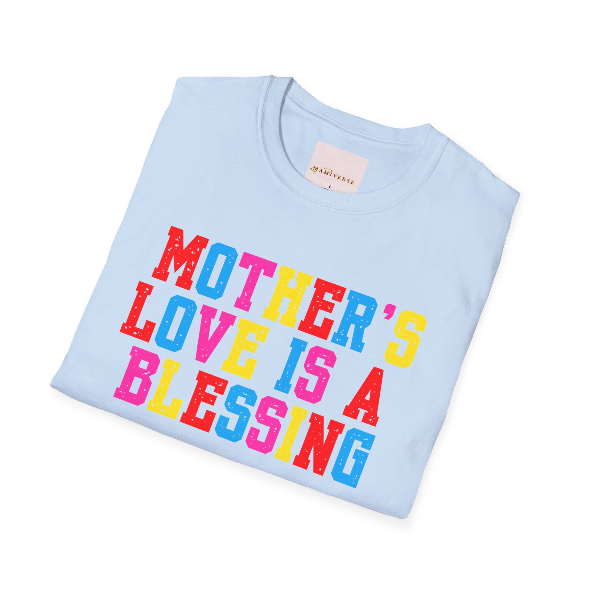 Mother's Love Is A Blessing Retro Motivational Appreciation Gift T-Shirt