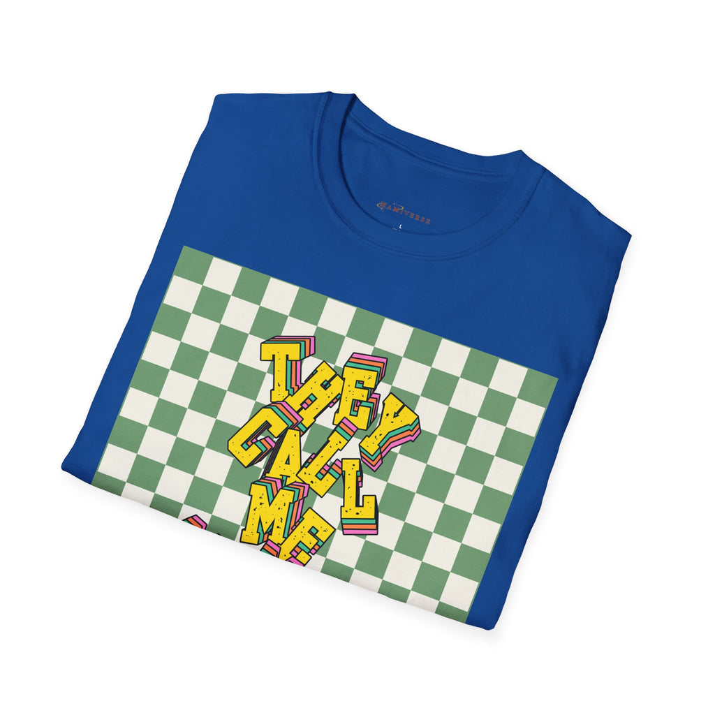 They Call Me Mummy 90s Checkered Mother's Day T-Shirt