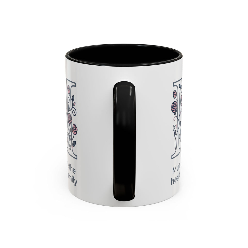 Mum You Are The Heart Of Our Family Accent Coffee Mug