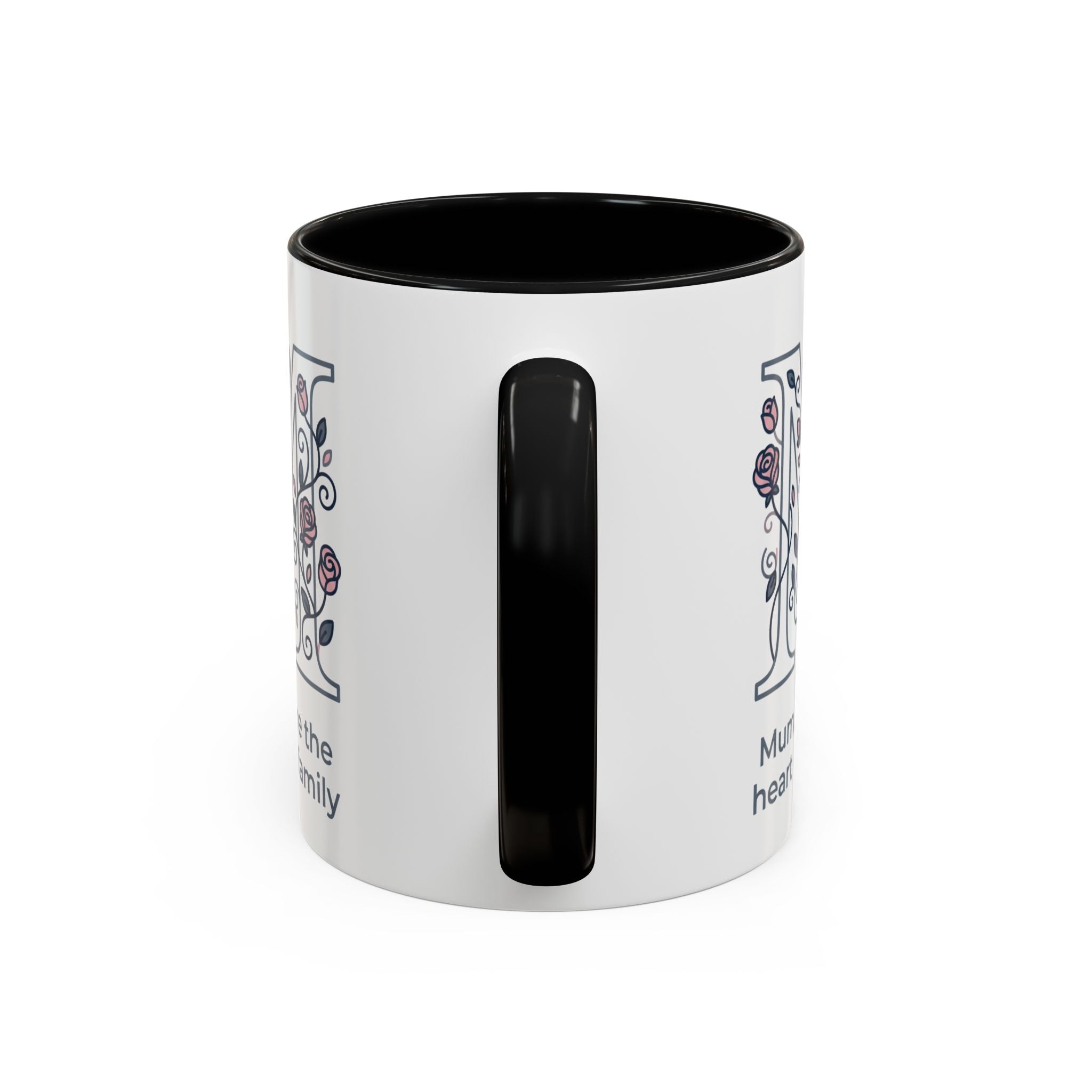 Mum You Are The Heart Of Our Family Accent Coffee Mug