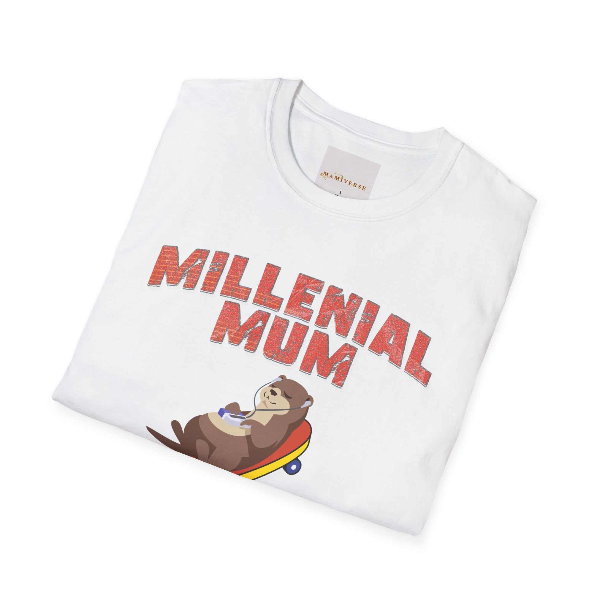 Millennial Mum 90s Music & Skateboard Animal Print T-Shirt — Nostalgic Mum Tee