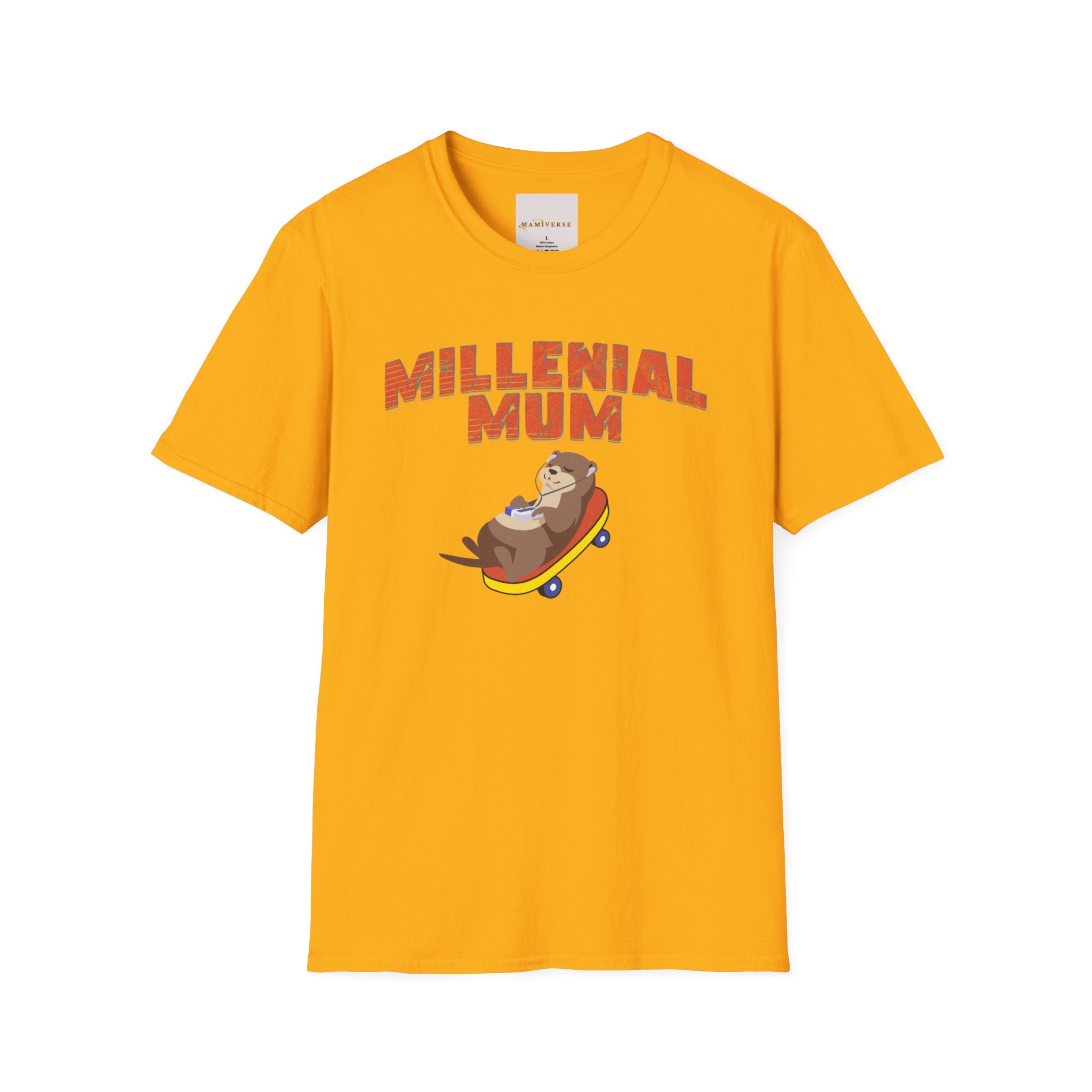 Millennial Mum 90s Music & Skateboard Animal Print T-Shirt — Nostalgic Mum Tee