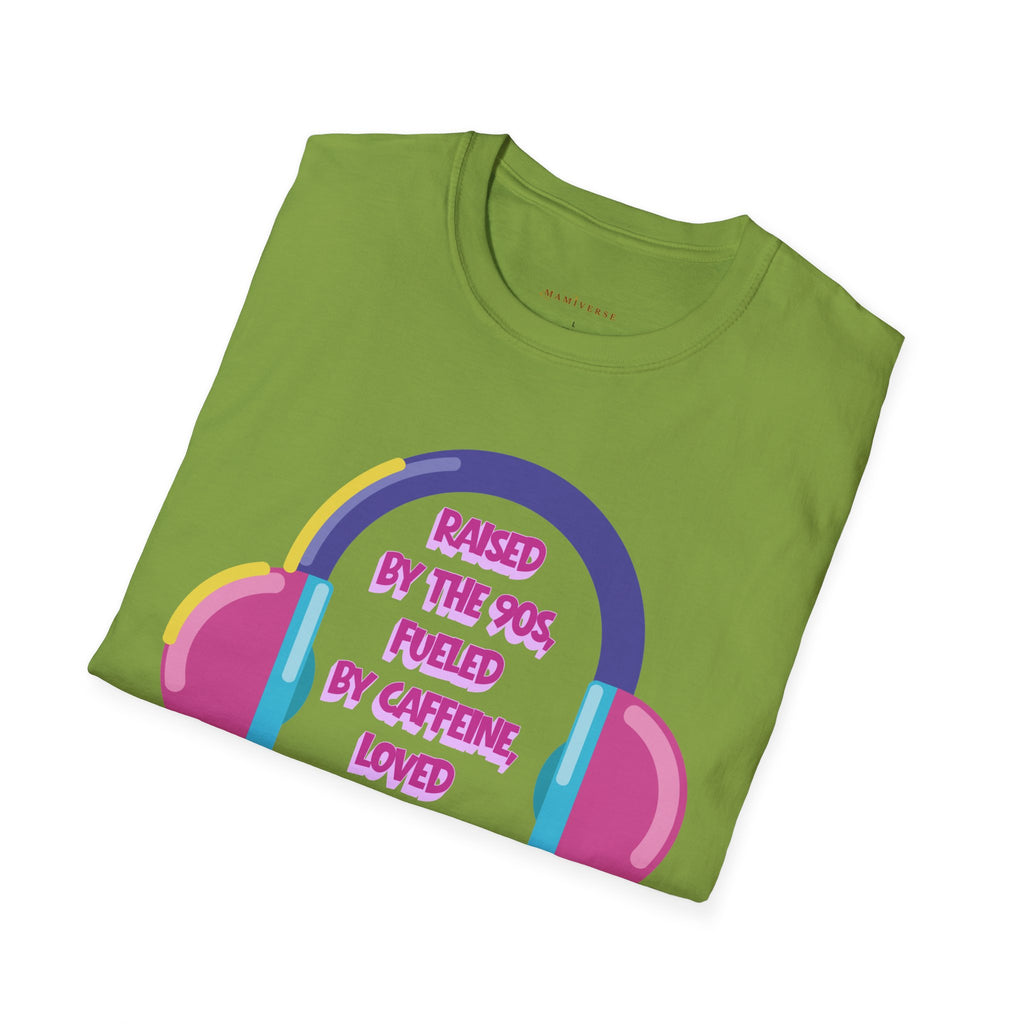 Raised By The 90s, Fueled By Caffeine, Loved By My Littles — Mother's Day T-Shirt