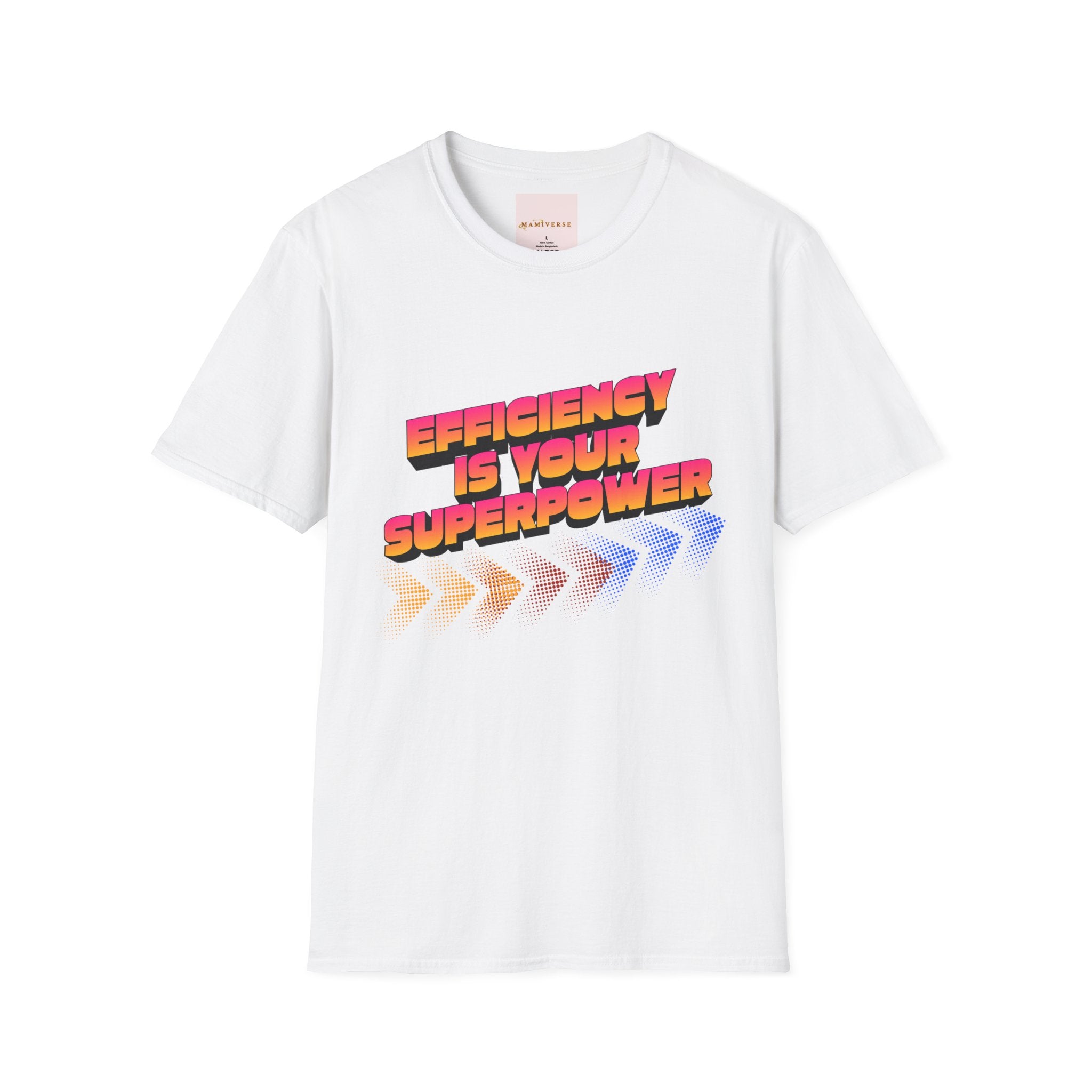 Efficiency Is Your Superpower Retro Motivational Appreciation Gift T-Shirt