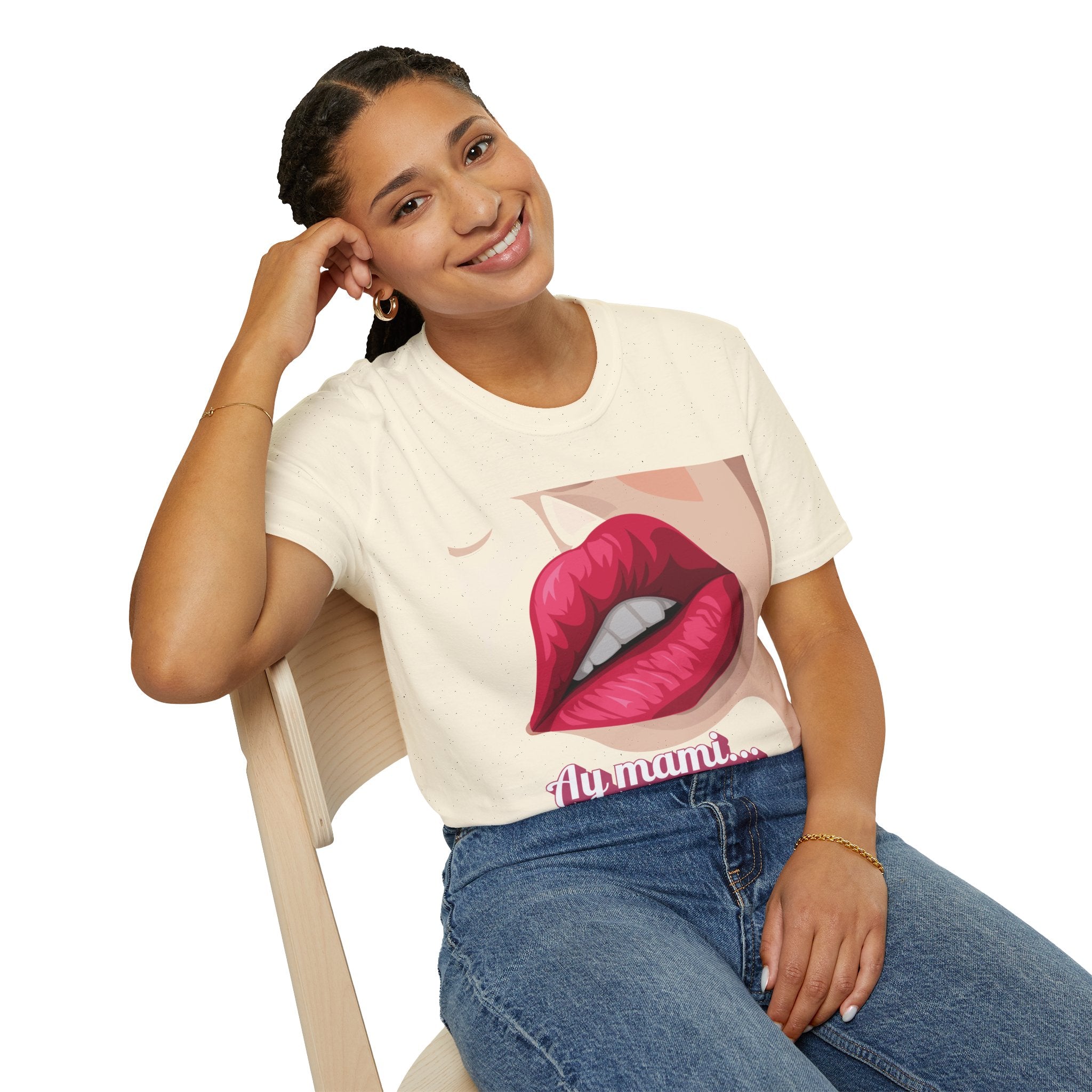 Ay Mami "Kissable" Lip 90s Mother's Day T-Shirt