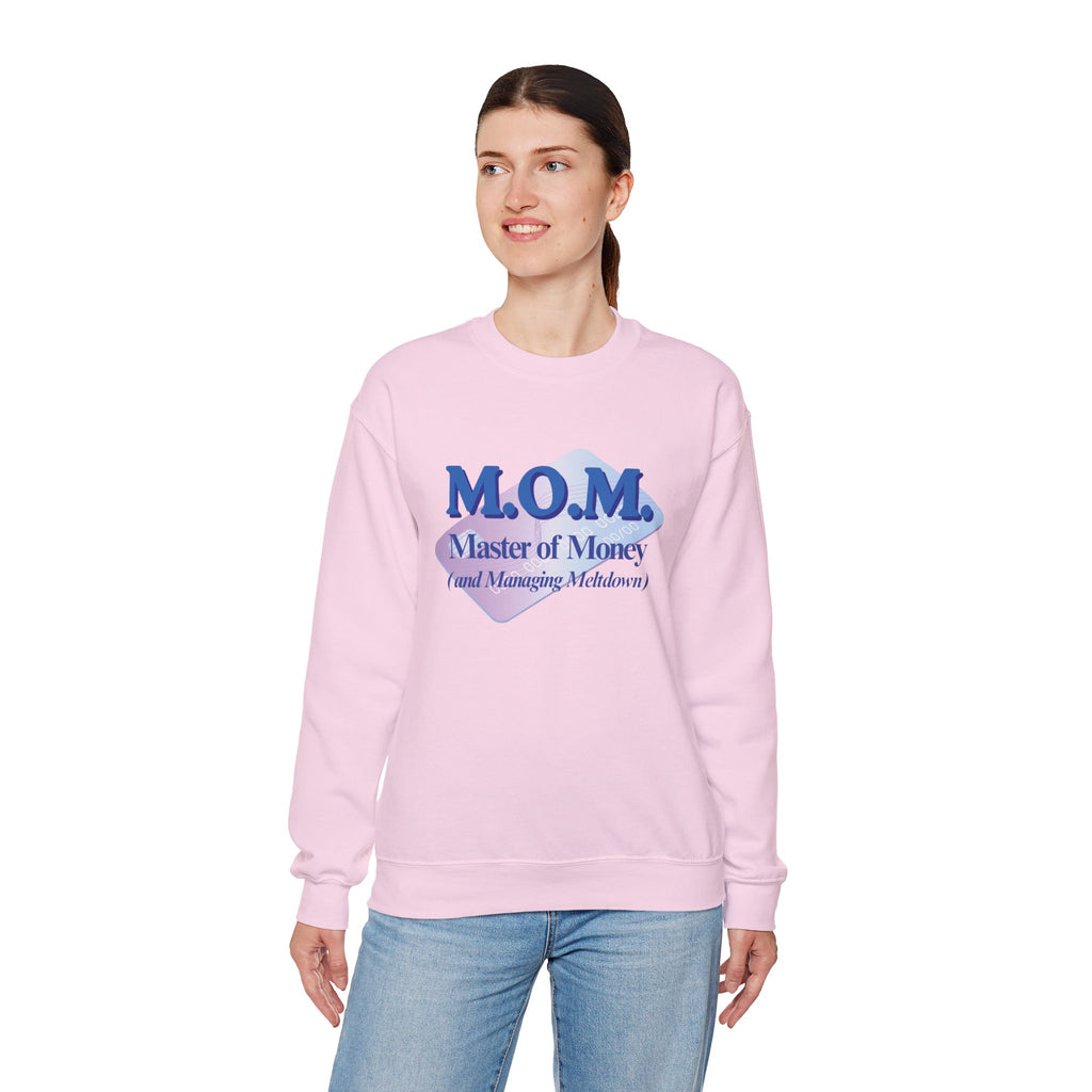 M.O.M. "Master of Money" Crewneck Sweatshirt — Accountant Mom Appreciation Gift