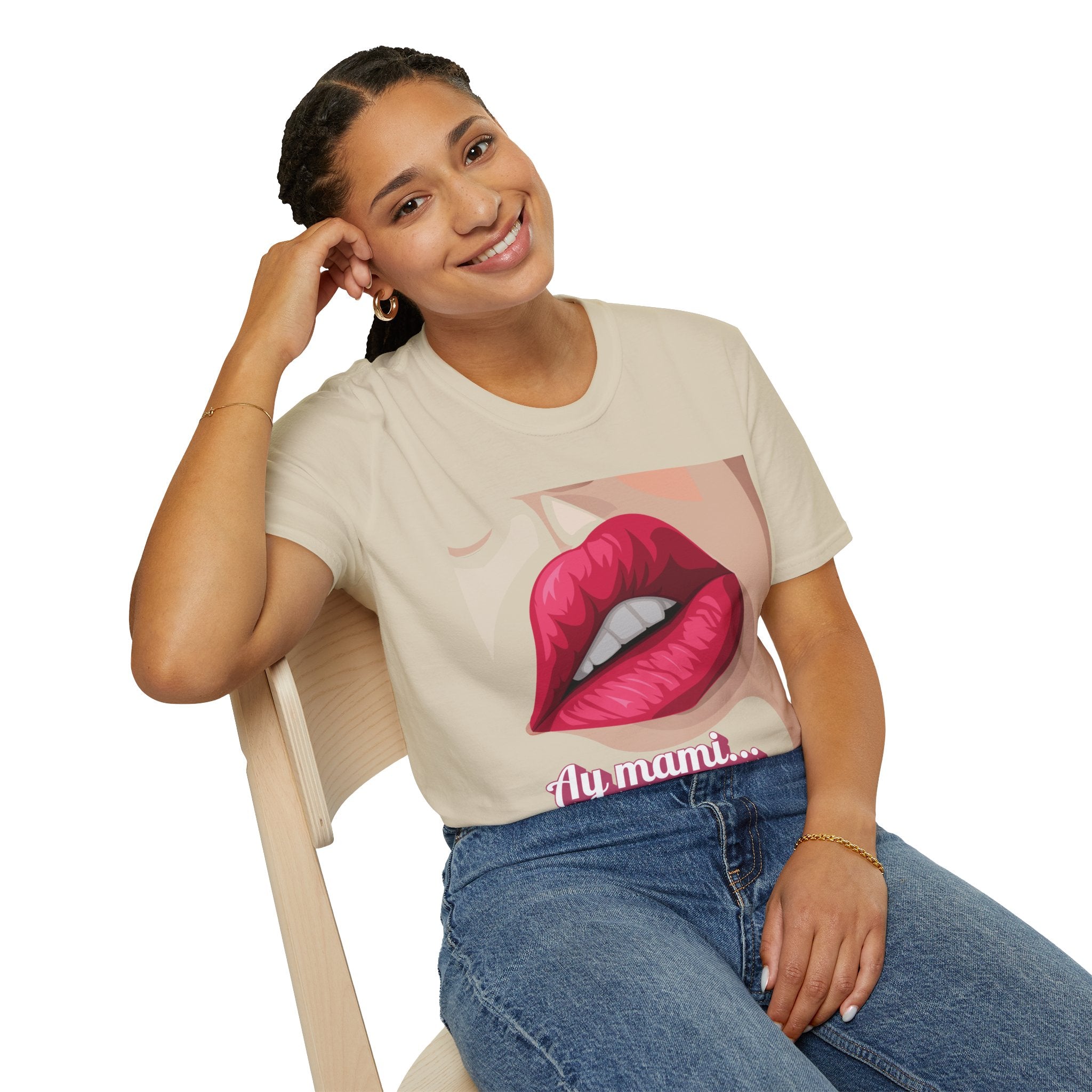 Ay Mami "Kissable" Lip 90s Mother's Day T-Shirt
