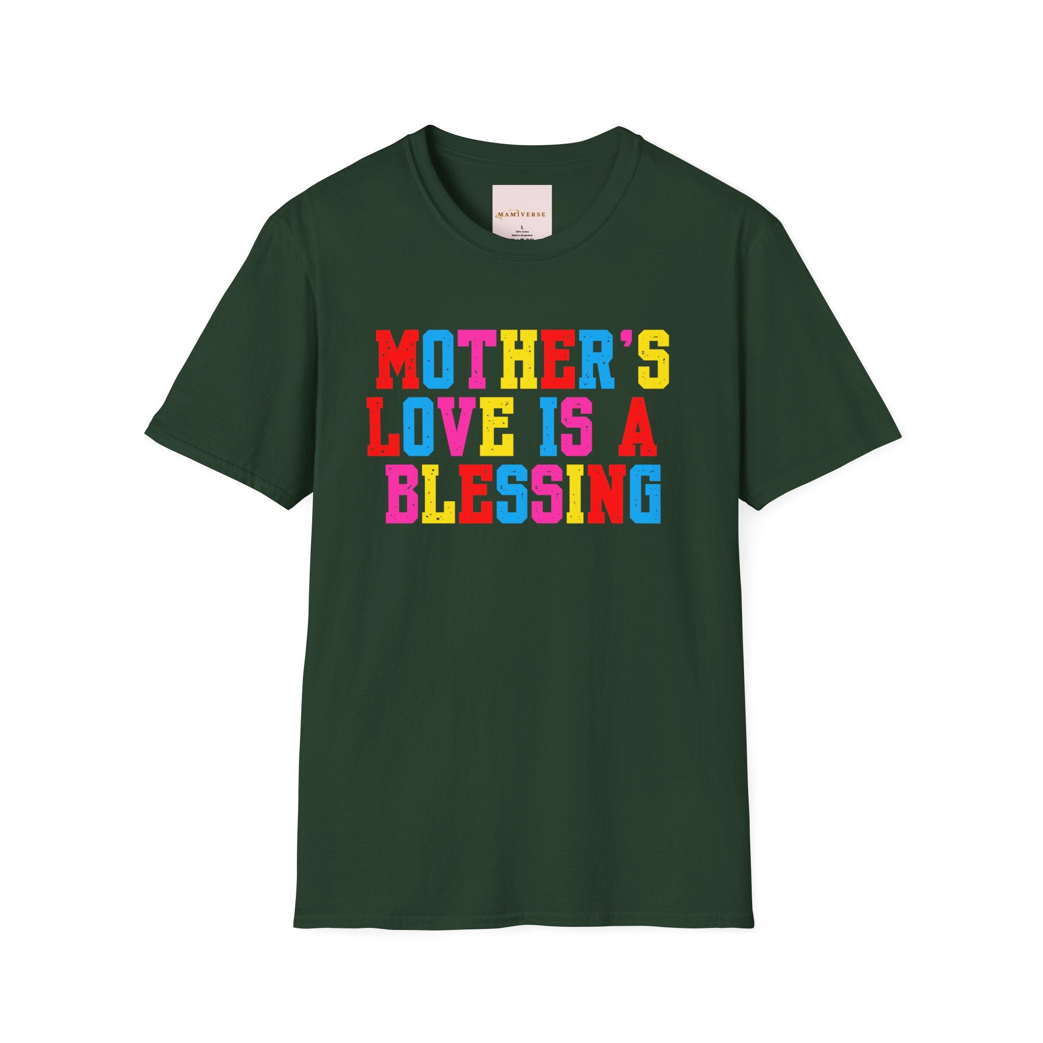 Mother's Love Is A Blessing Retro Motivational Appreciation Gift T-Shirt