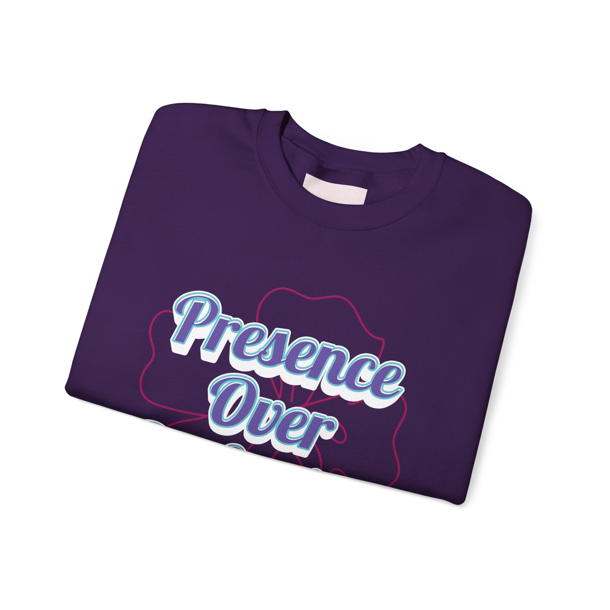 Presence Over Perfection Mother's Day Sweatshirt — Colourful Crewneck