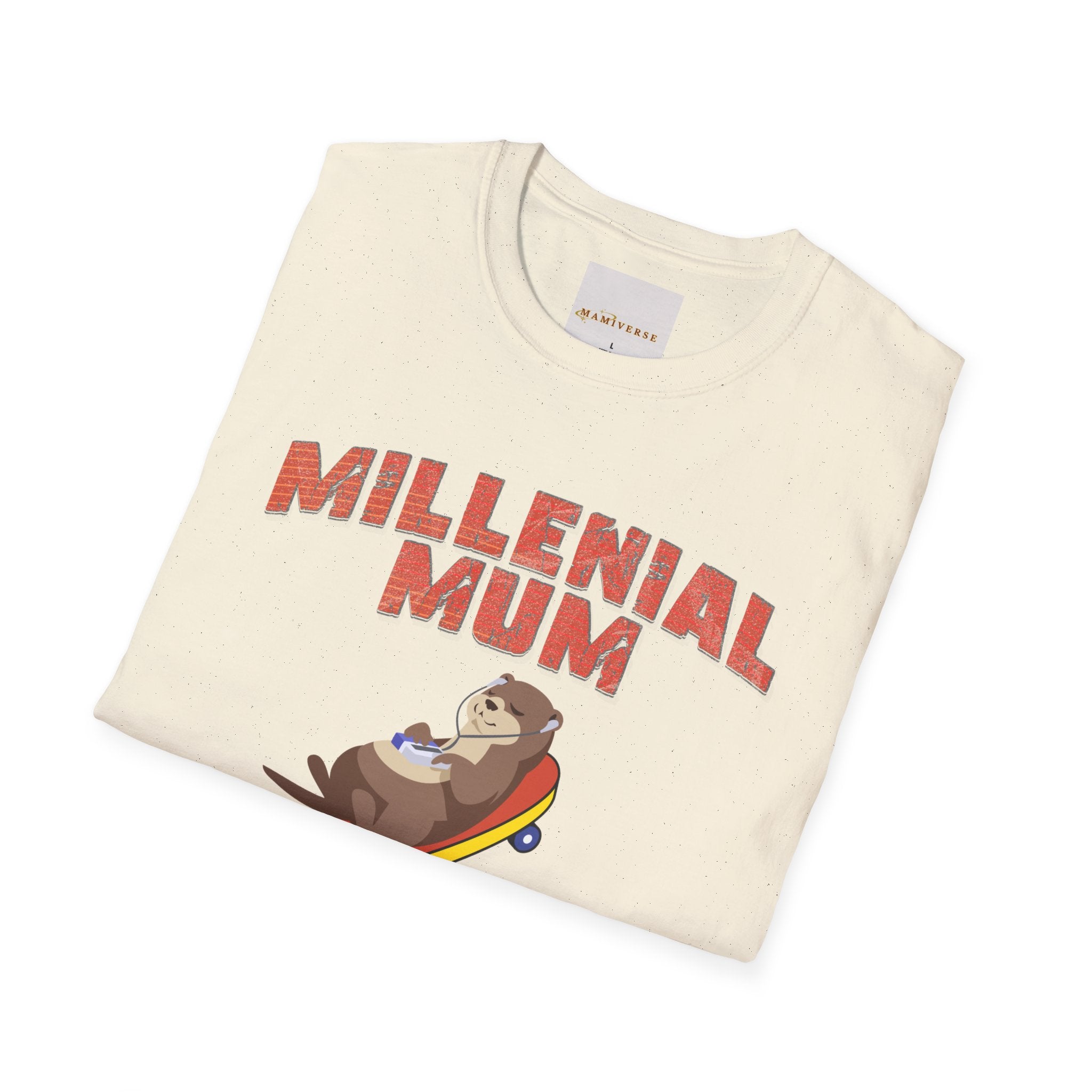Millennial Mum 90s Music & Skateboard Animal Print T-Shirt — Nostalgic Mum Tee