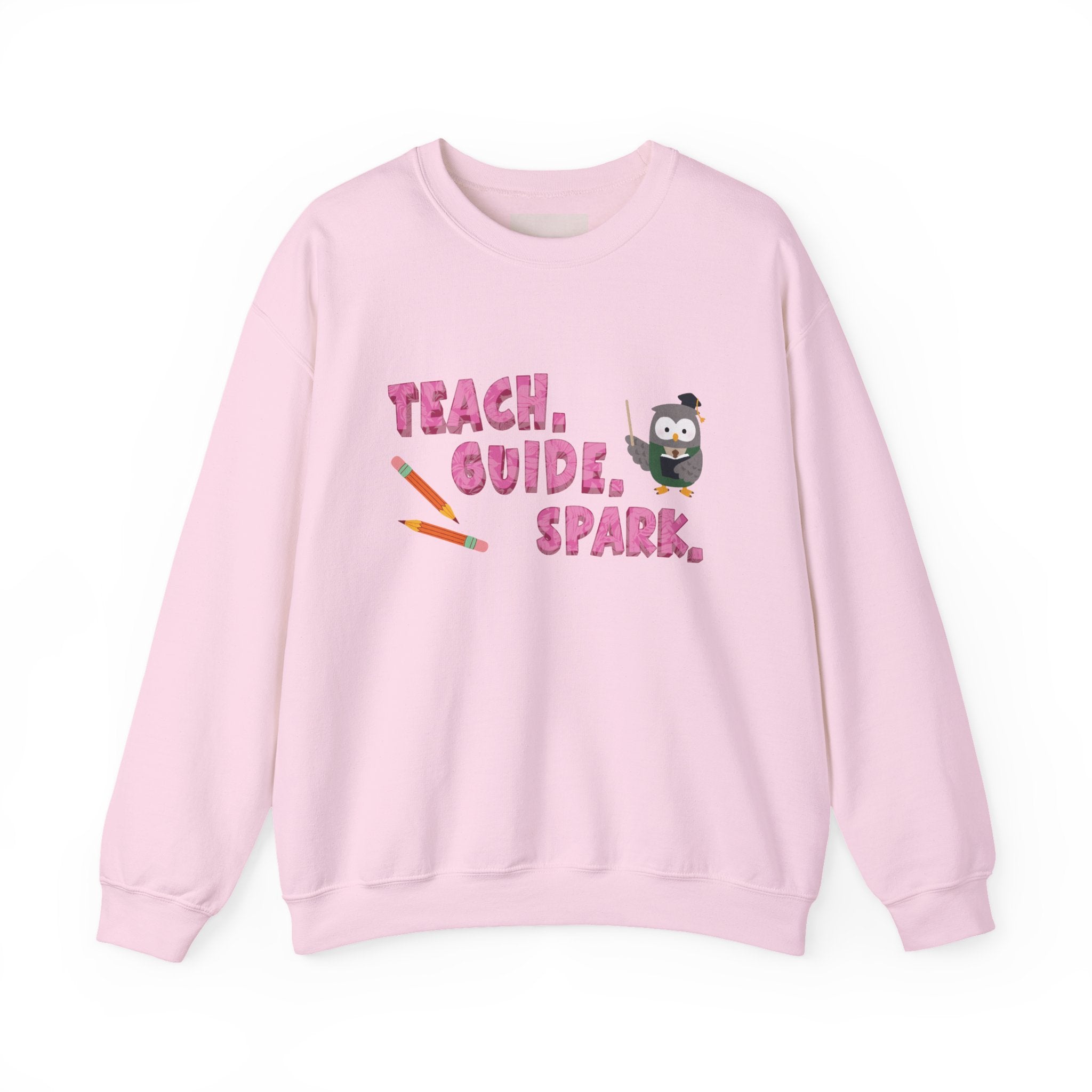 Teacher "Teach • Guide • Spark" Crewneck Sweatshirt — Teacher Appreciation Gift