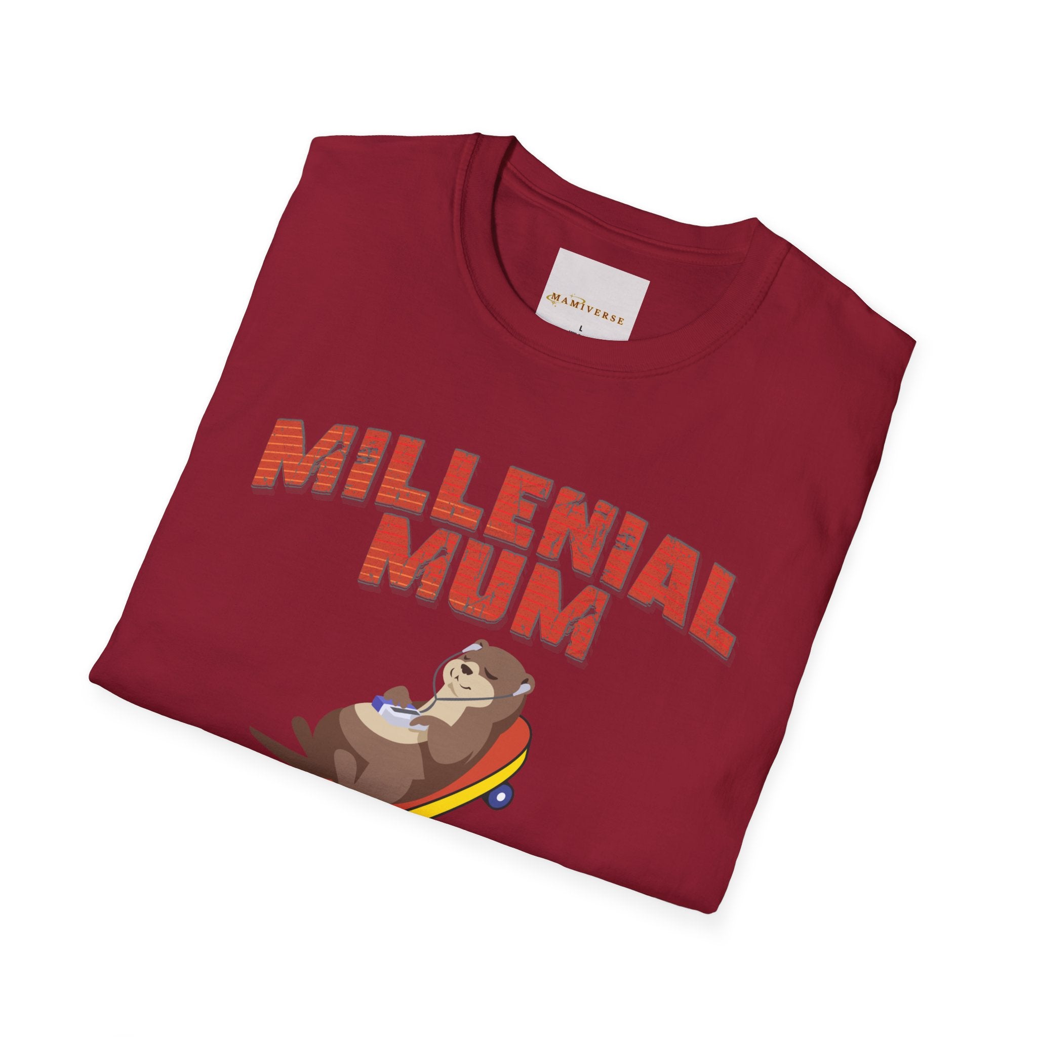 Millennial Mum 90s Music & Skateboard Animal Print T-Shirt — Nostalgic Mum Tee