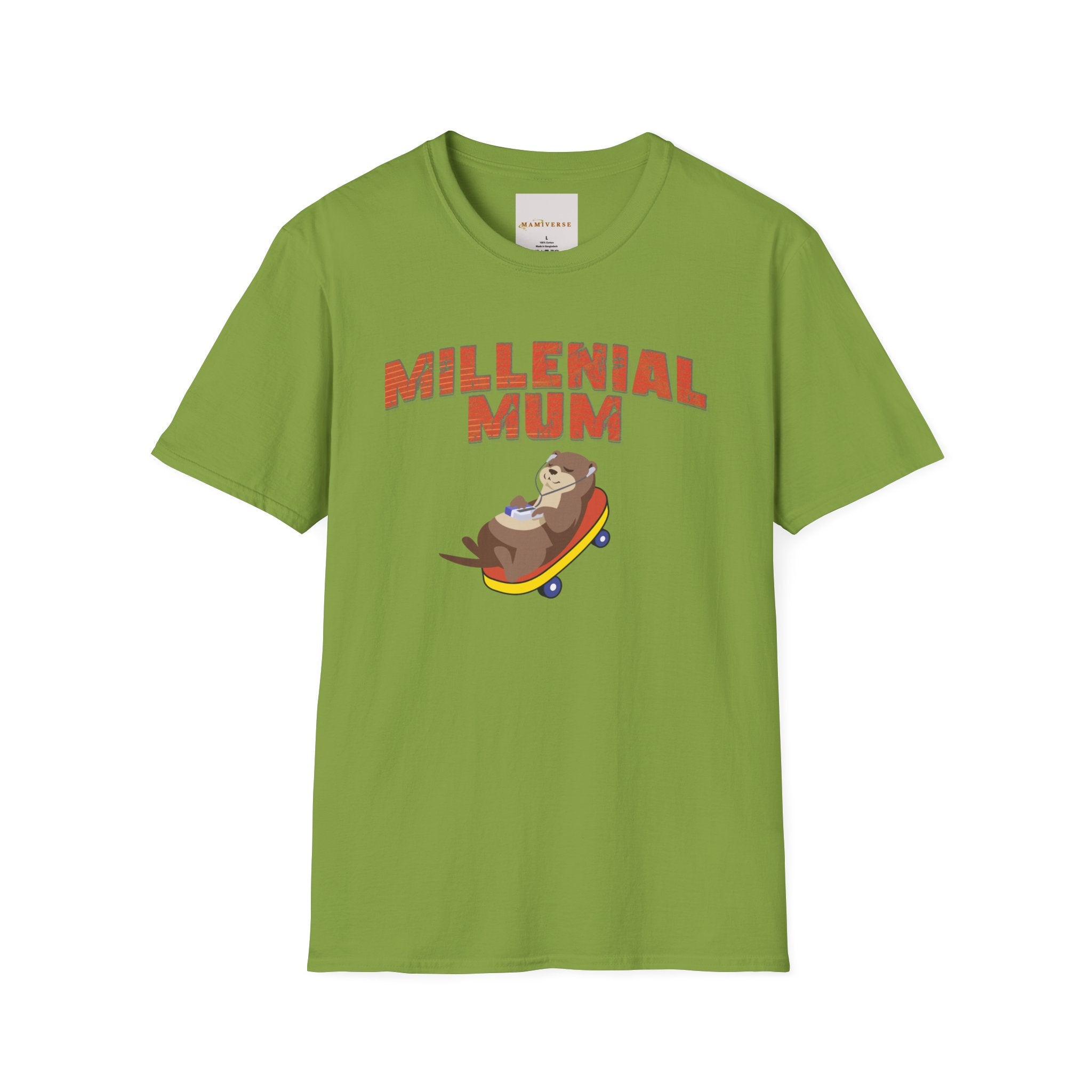 Millennial Mum 90s Music & Skateboard Animal Print T-Shirt — Nostalgic Mum Tee