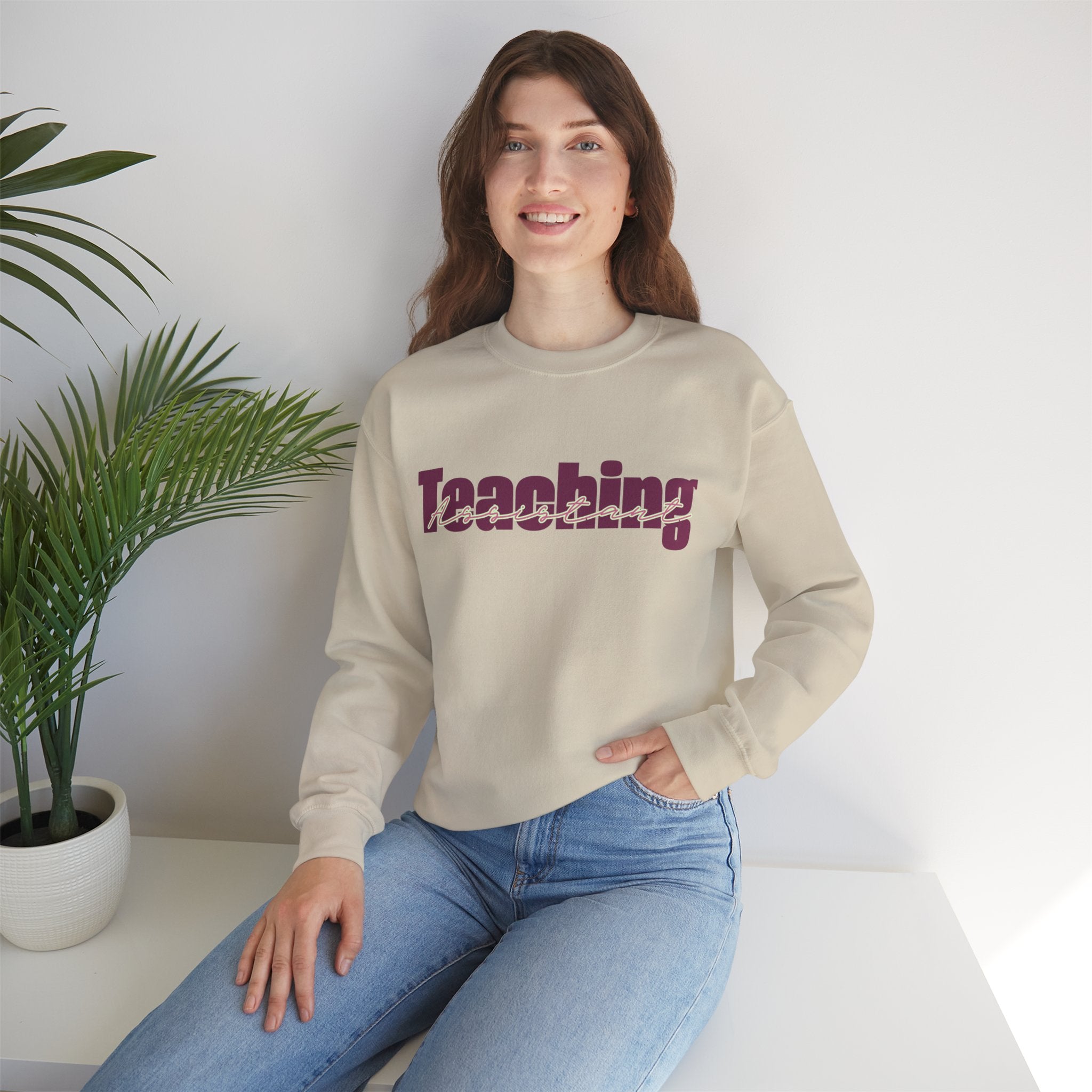 Teaching Assistant 'Working Mum' Crewneck Sweatshirt