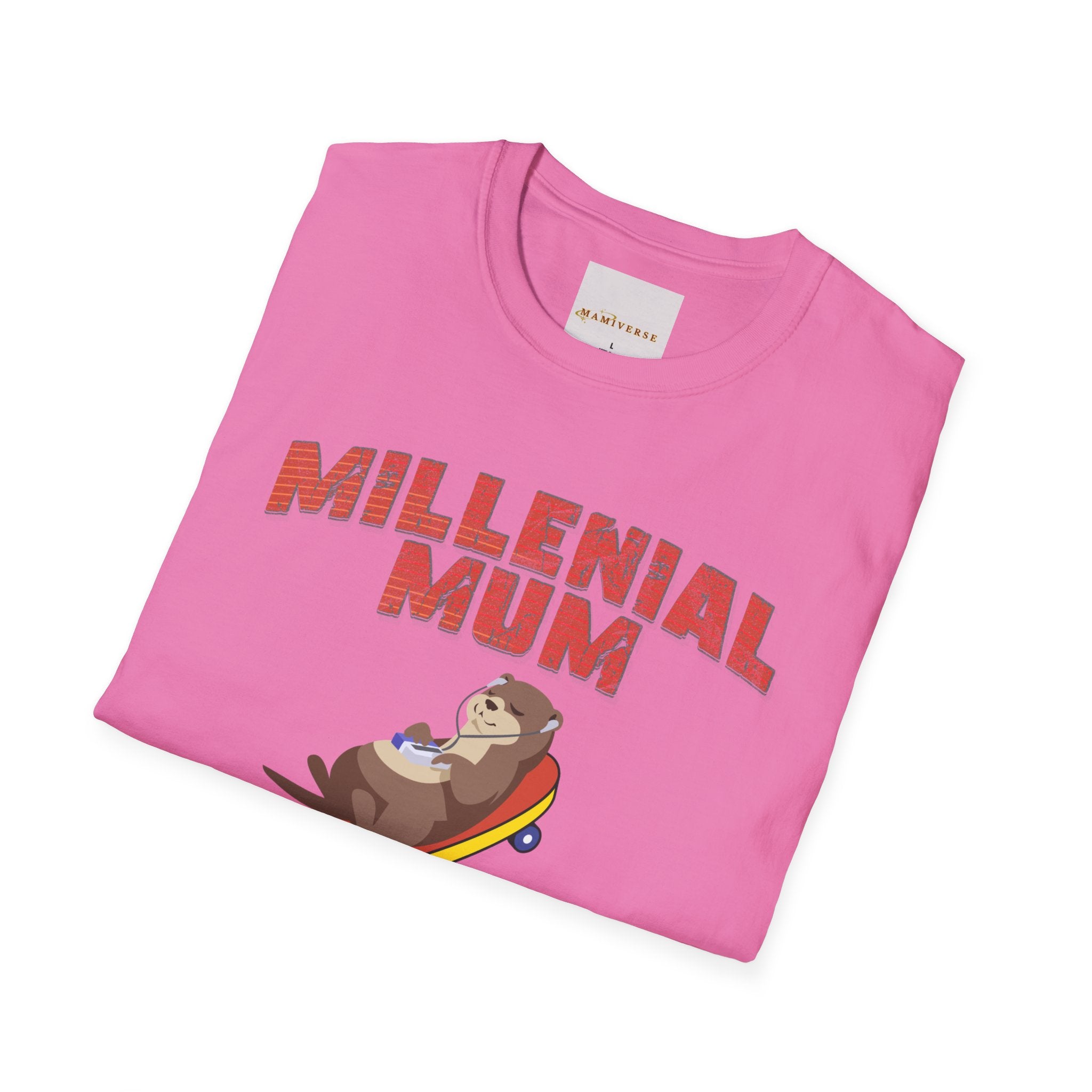 Millennial Mum 90s Music & Skateboard Animal Print T-Shirt — Nostalgic Mum Tee