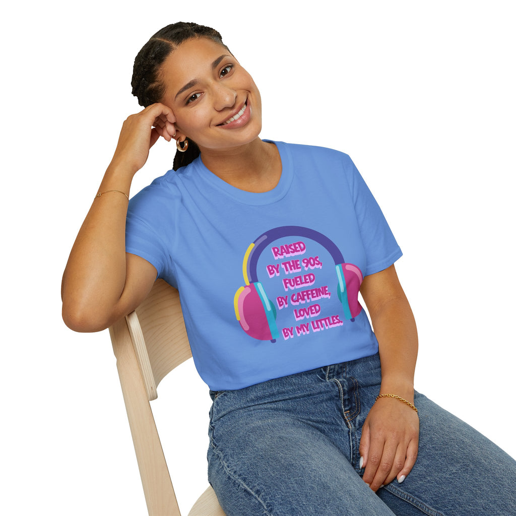 Raised By The 90s, Fueled By Caffeine, Loved By My Littles — Mother's Day T-Shirt