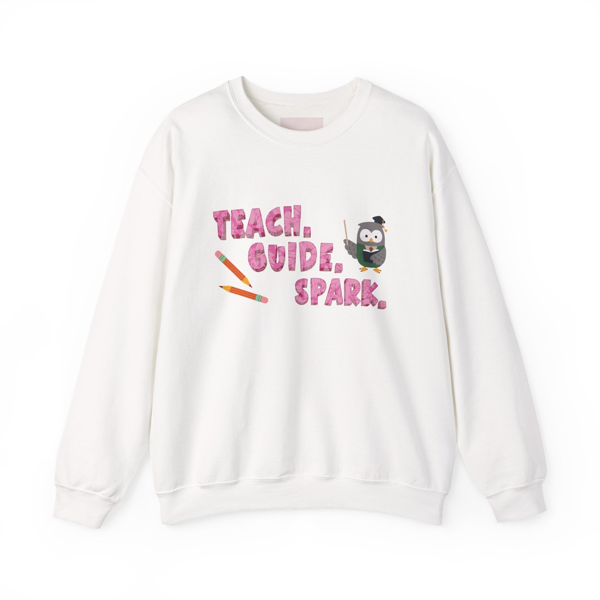 Teacher "Teach • Guide • Spark" Crewneck Sweatshirt — Teacher Appreciation Gift