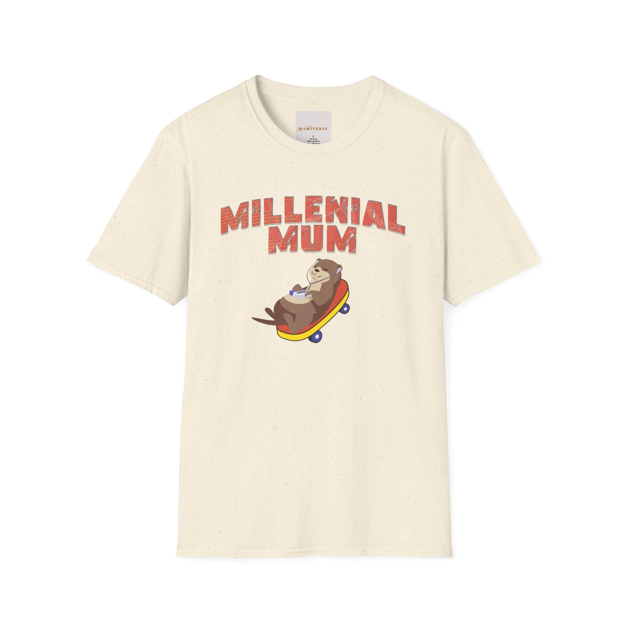 Millennial Mum 90s Music & Skateboard Animal Print T-Shirt — Nostalgic Mum Tee