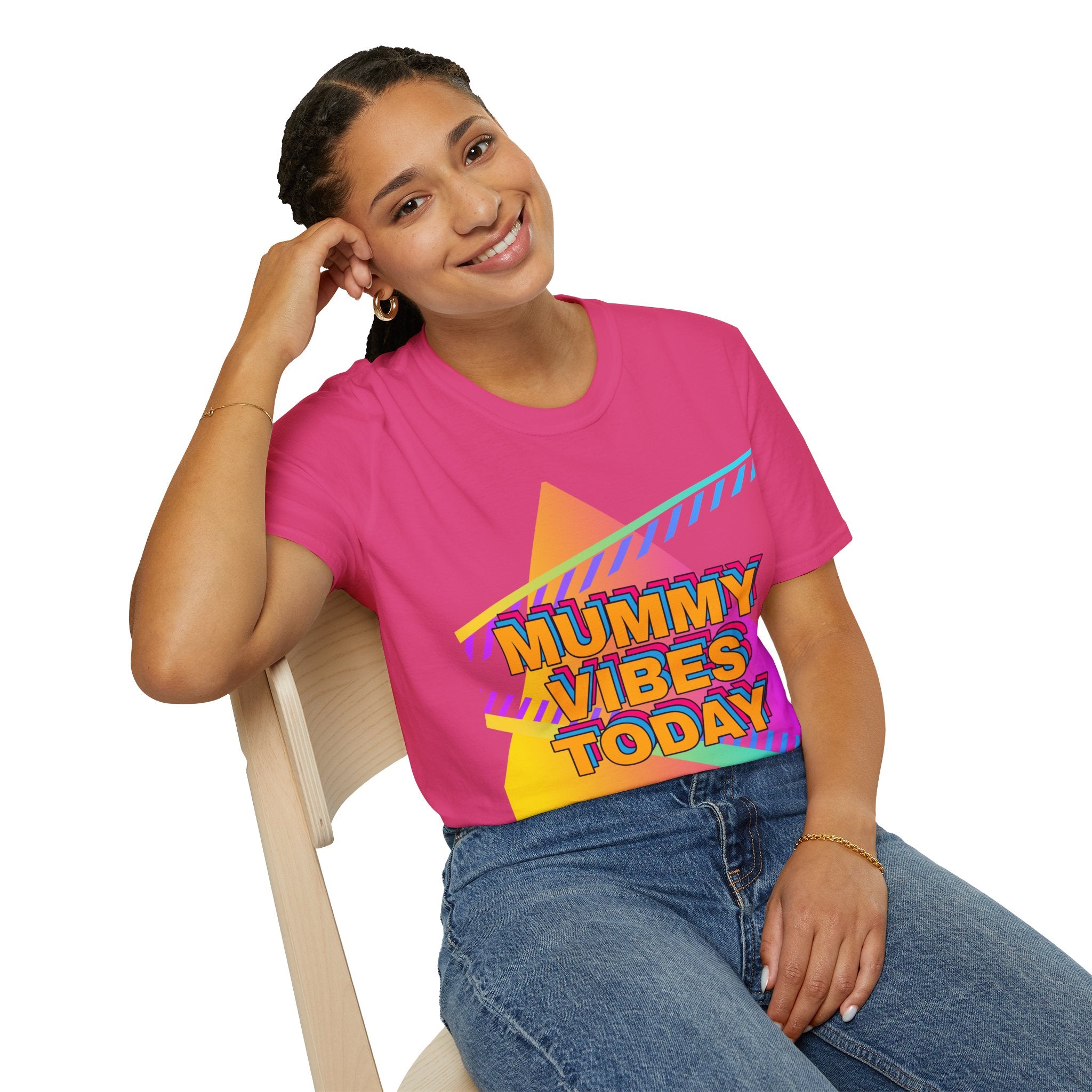 Mummy Vibes Today Retro Mother's Day T-Shirt