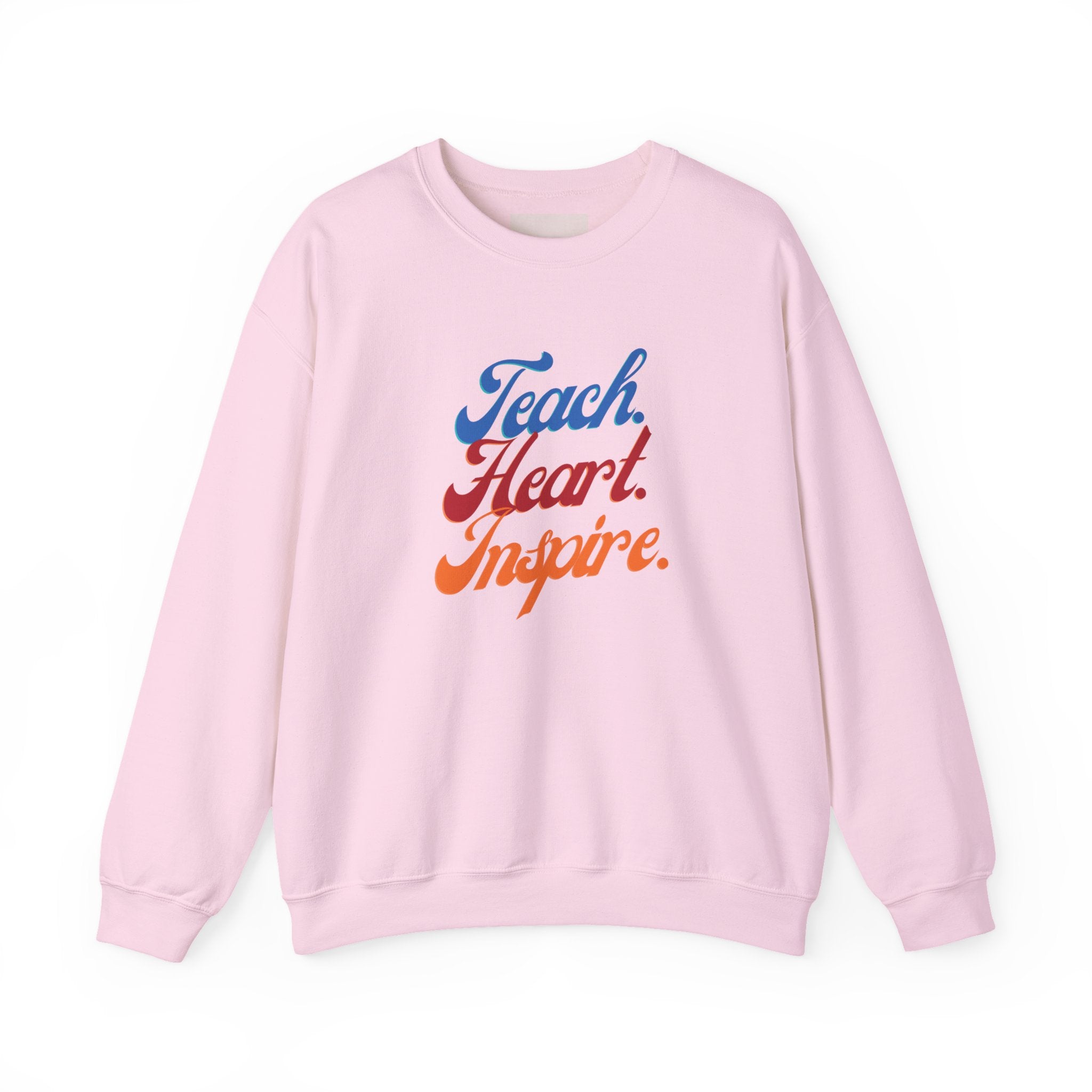 Teacher 'Teach • Heart • Inspire' Crewneck Sweatshirt — Teacher Appreciation Gift