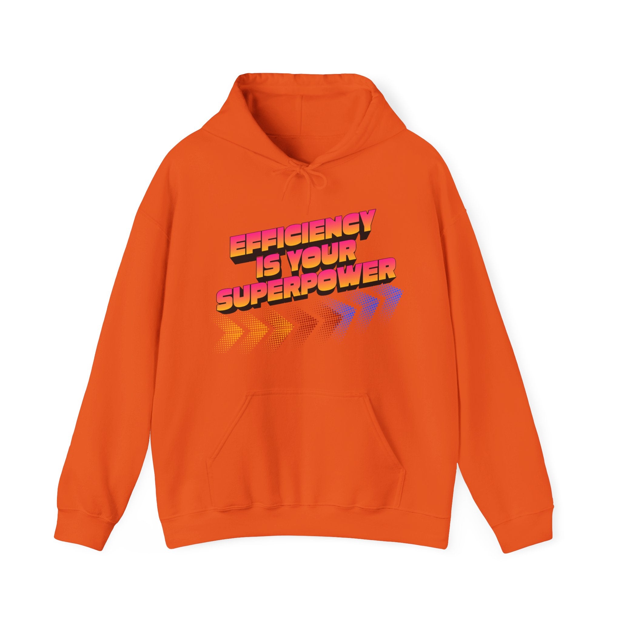 Efficiency Is Your Superpower Hoodie — Retro Motivational Sweatshirt for Busy Mums & Productivity Lovers
