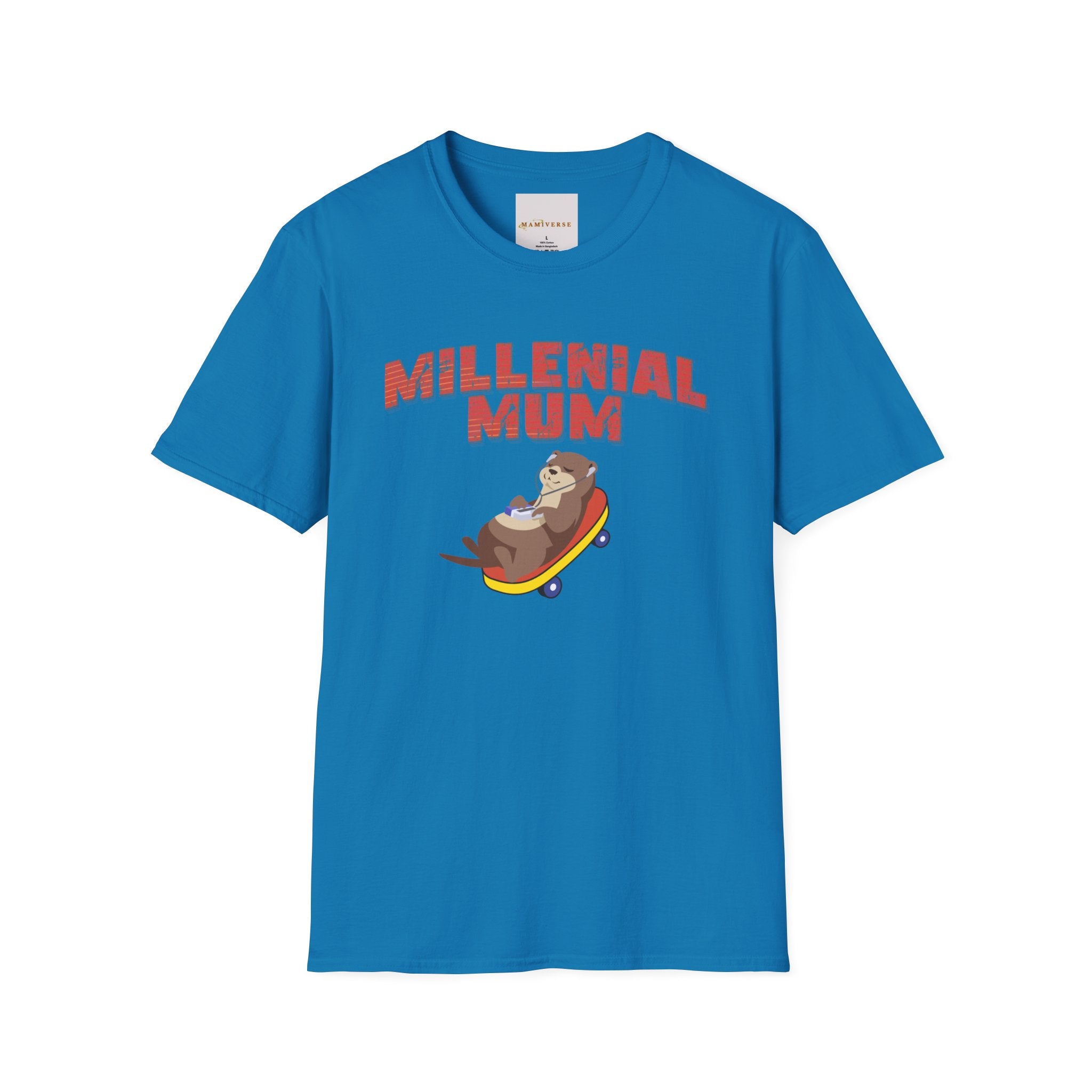Millennial Mum 90s Music & Skateboard Animal Print T-Shirt — Nostalgic Mum Tee