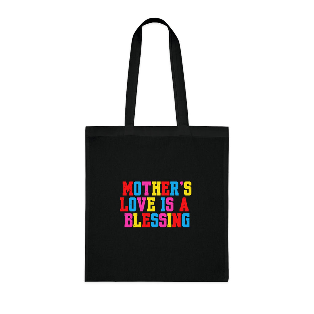 Mother's Love Is A Blessing Cotton Tote — Colourful Mother's Day Gift Bag
