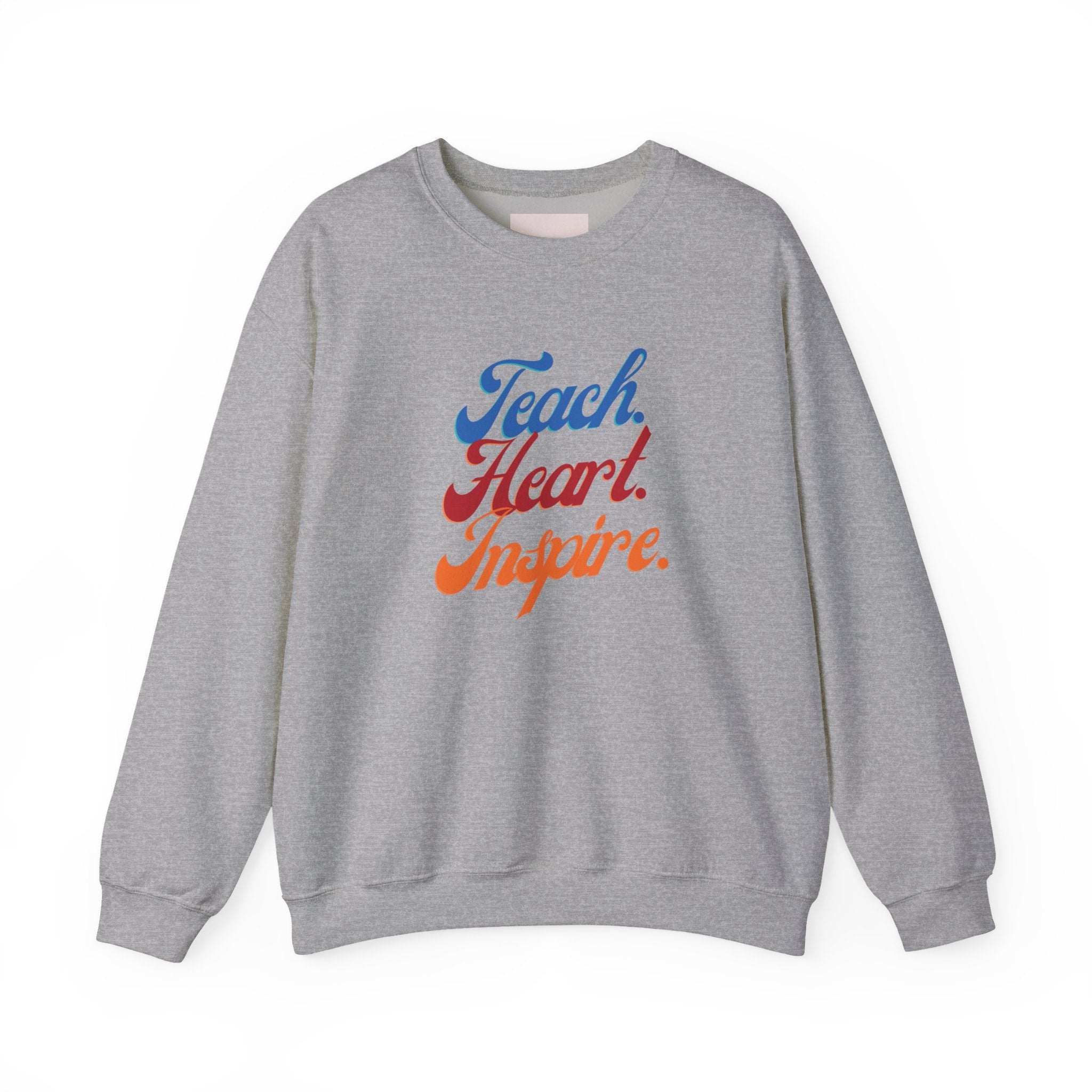 Teacher 'Teach • Heart • Inspire' Crewneck Sweatshirt — Teacher Appreciation Gift