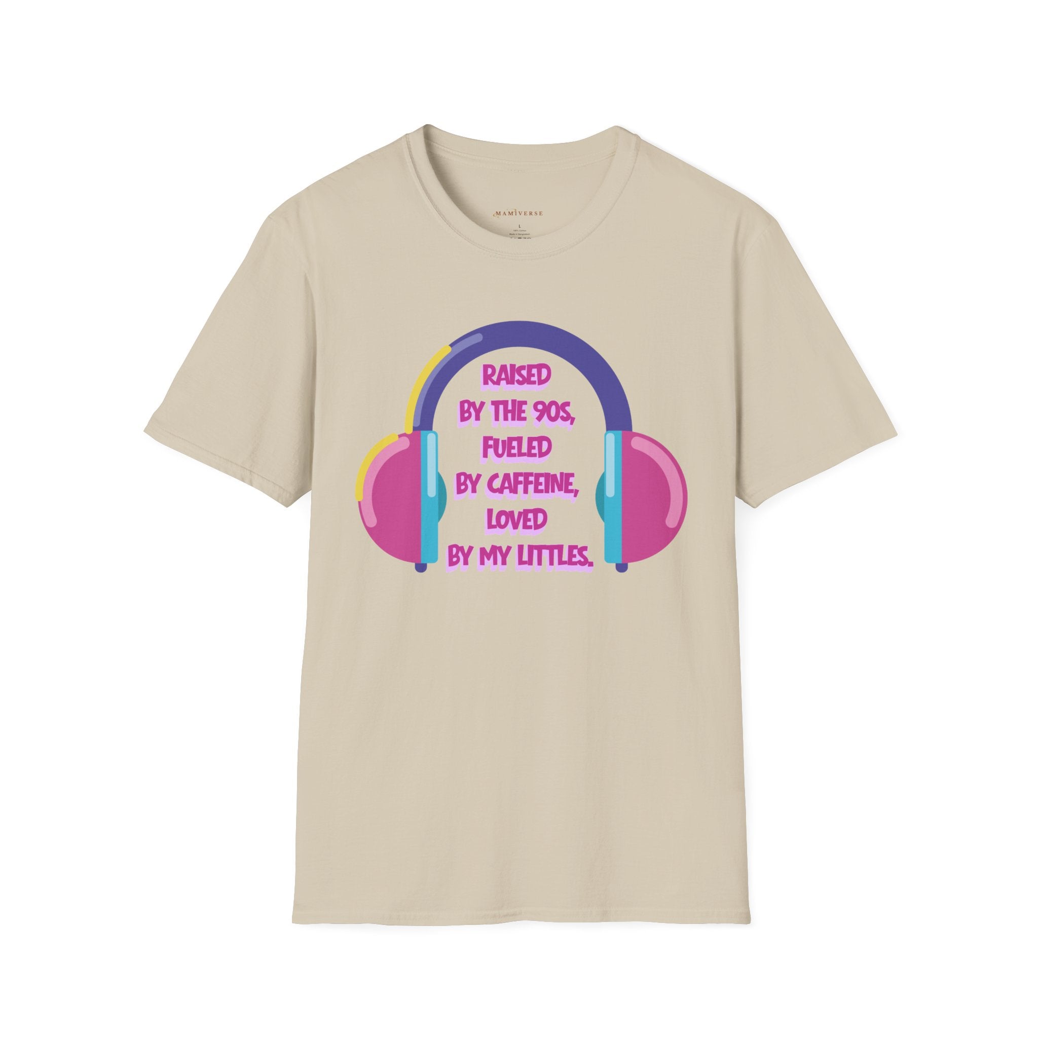 Raised By The 90s, Fueled By Caffeine, Loved By My Littles — Mother's Day T-Shirt