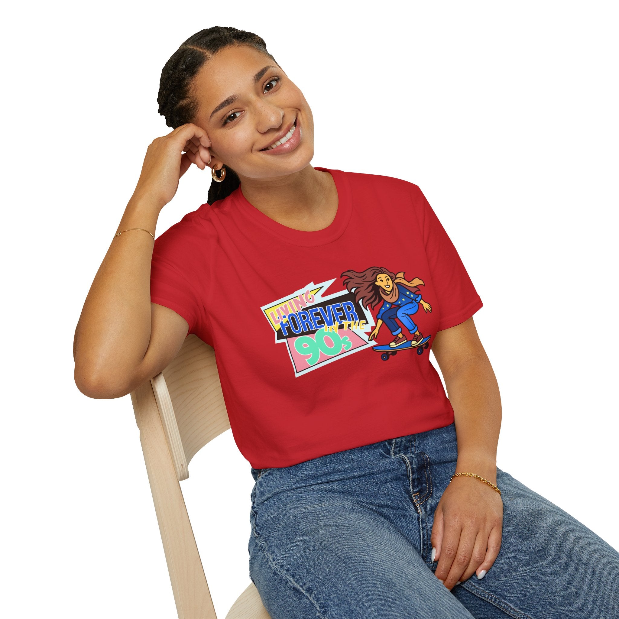 Forever 90s Skateboarder Mother's Day T-Shirt