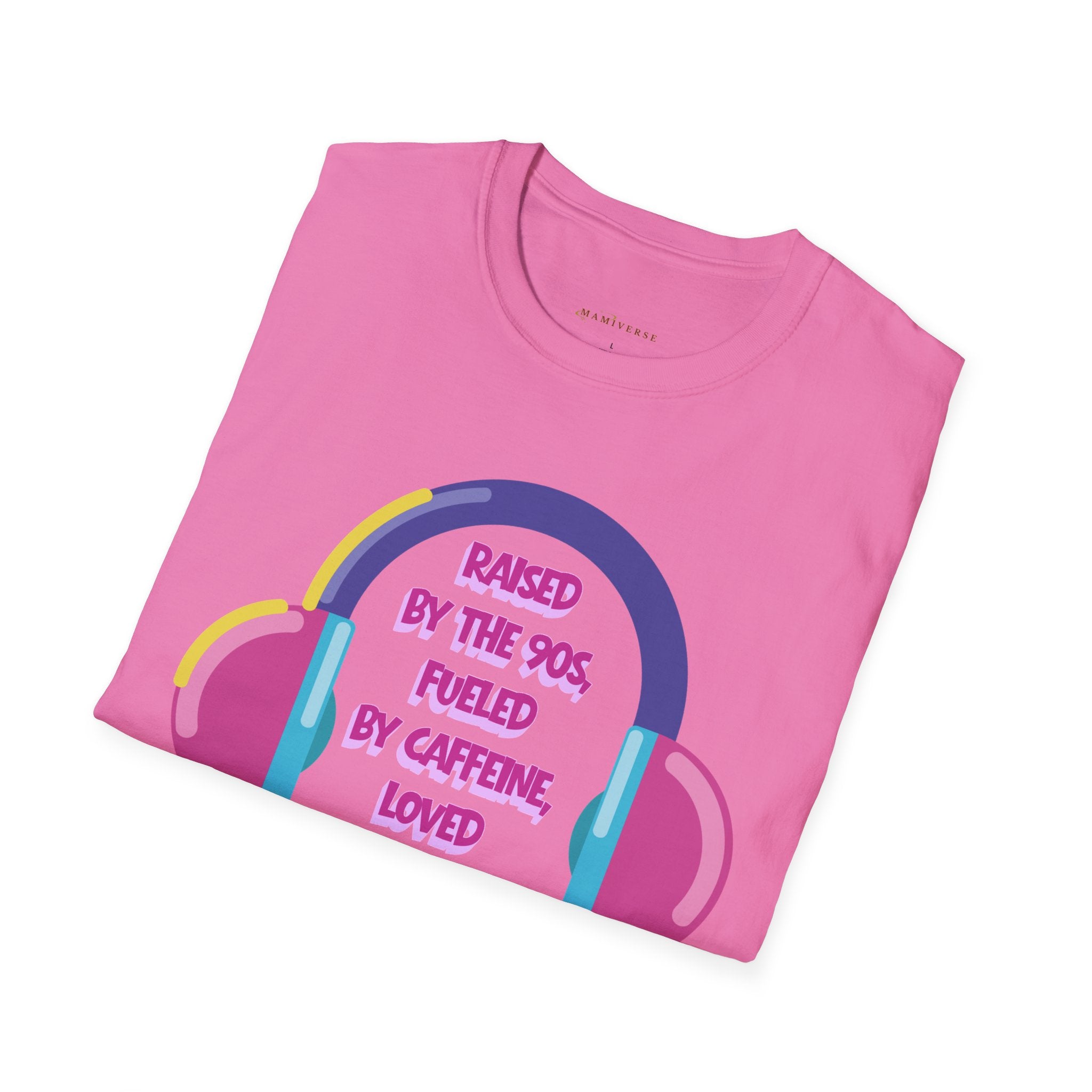 Raised By The 90s, Fueled By Caffeine, Loved By My Littles — Mother's Day T-Shirt