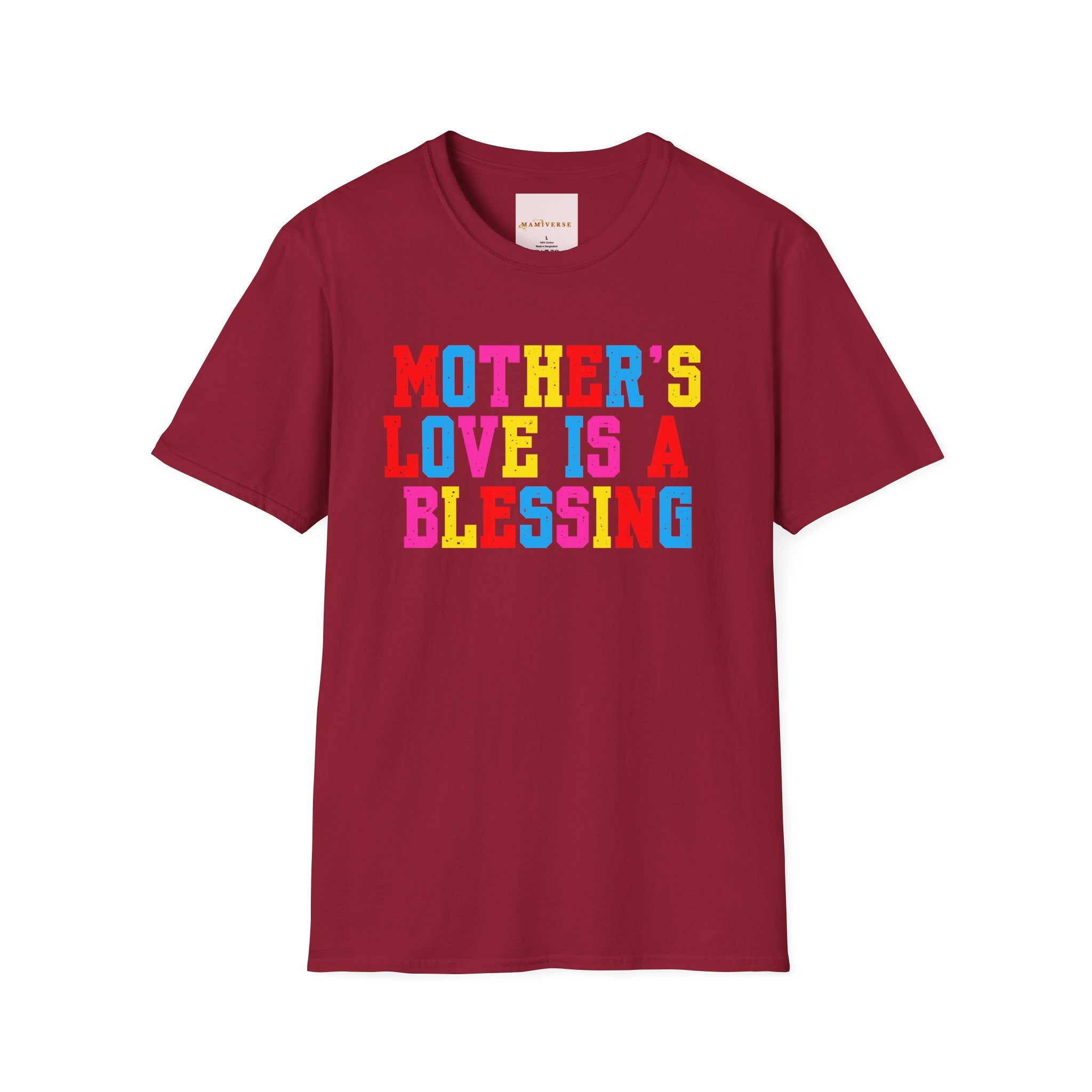 Mother's Love Is A Blessing Retro Motivational Appreciation Gift T-Shirt
