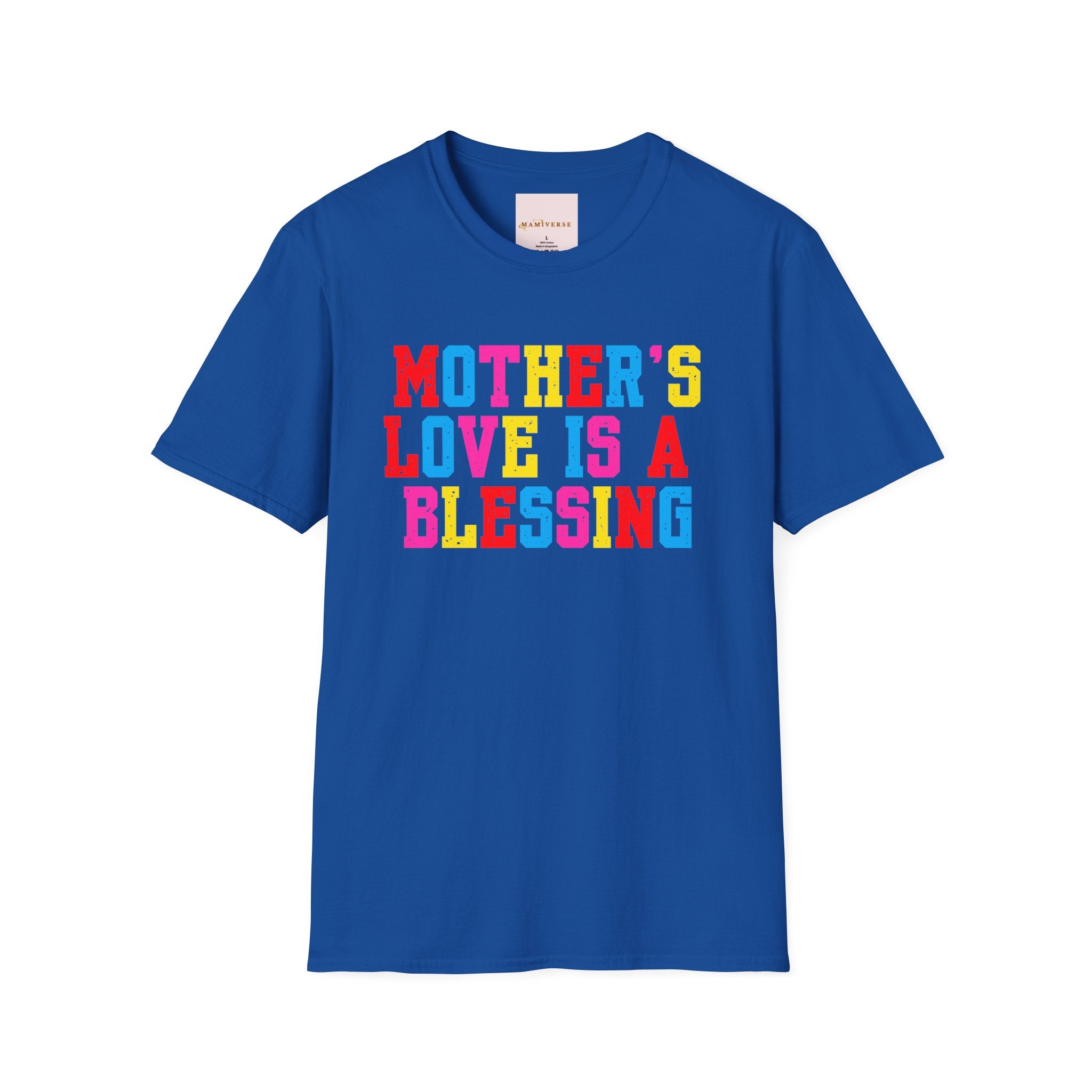Mother's Love Is A Blessing Retro Motivational Appreciation Gift T-Shirt