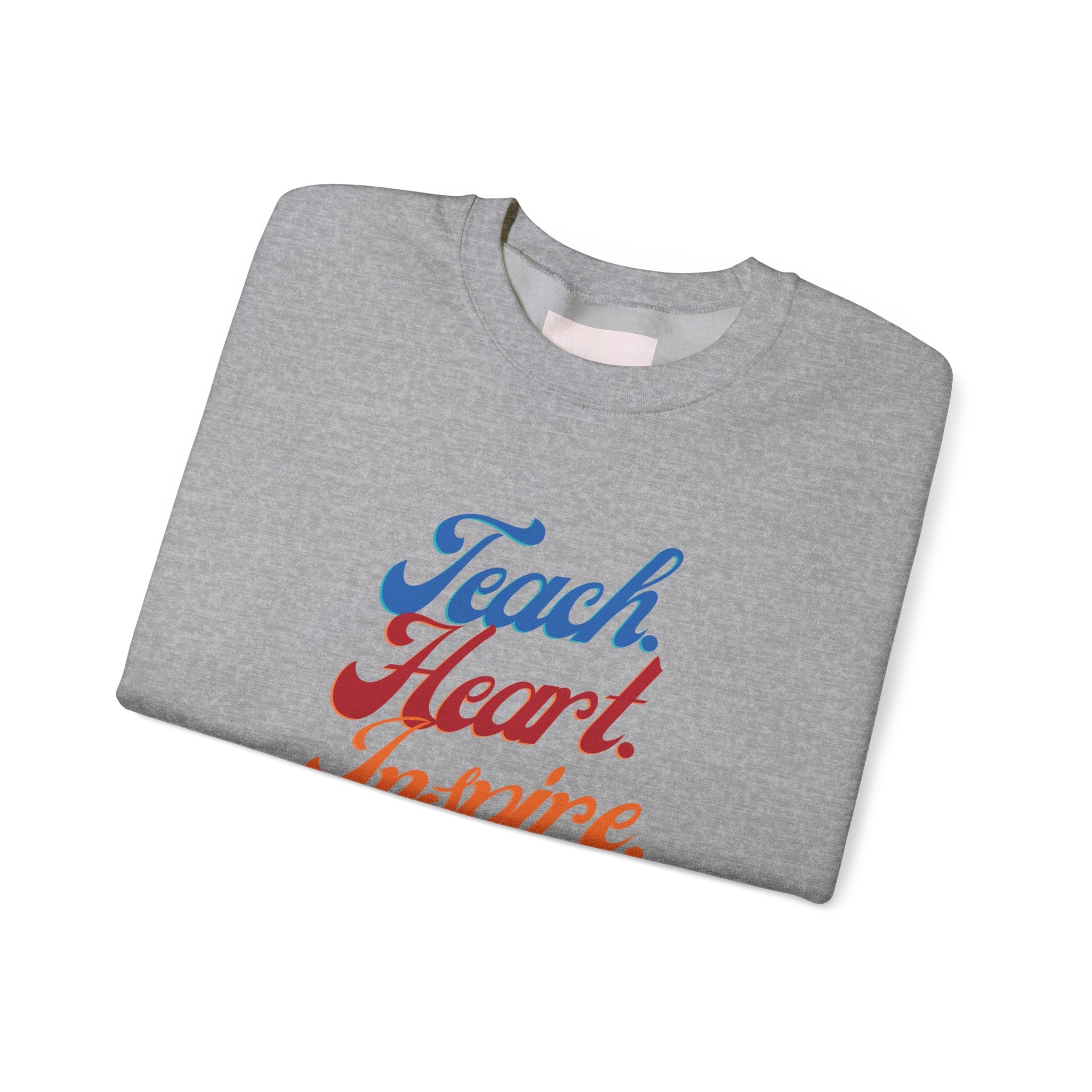 Teacher 'Teach • Heart • Inspire' Crewneck Sweatshirt — Teacher Appreciation Gift