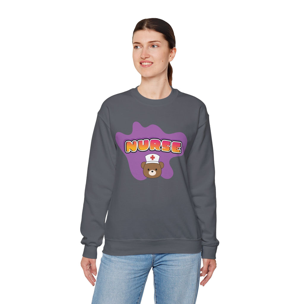 Nurse Mum Bear Crewneck Sweatshirt — Nurse Appreciation Gift