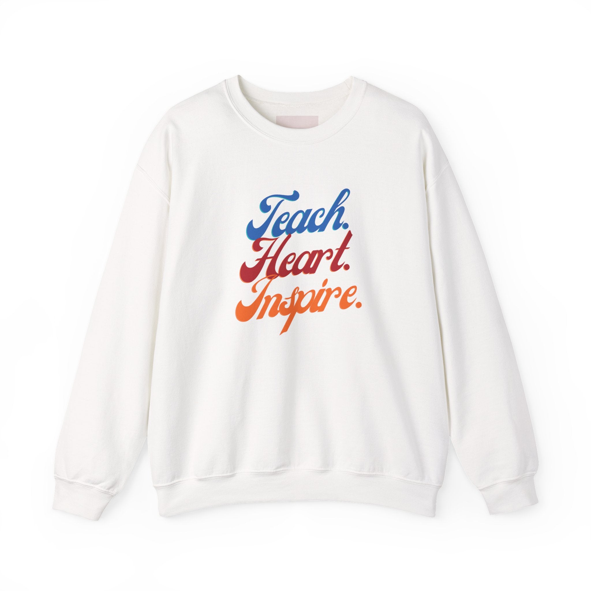 Teacher 'Teach • Heart • Inspire' Crewneck Sweatshirt — Teacher Appreciation Gift