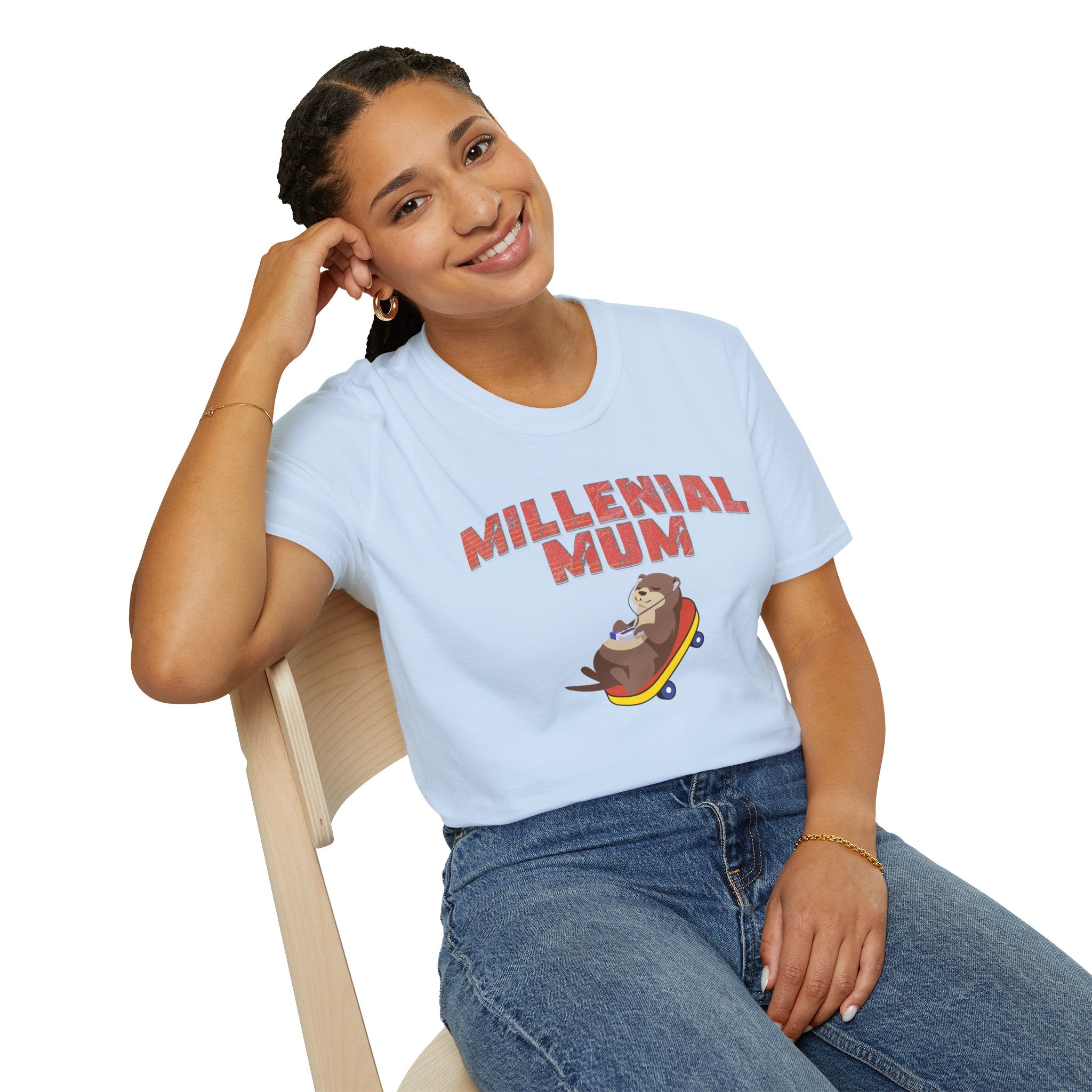 Millennial Mum 90s Music & Skateboard Animal Print T-Shirt — Nostalgic Mum Tee