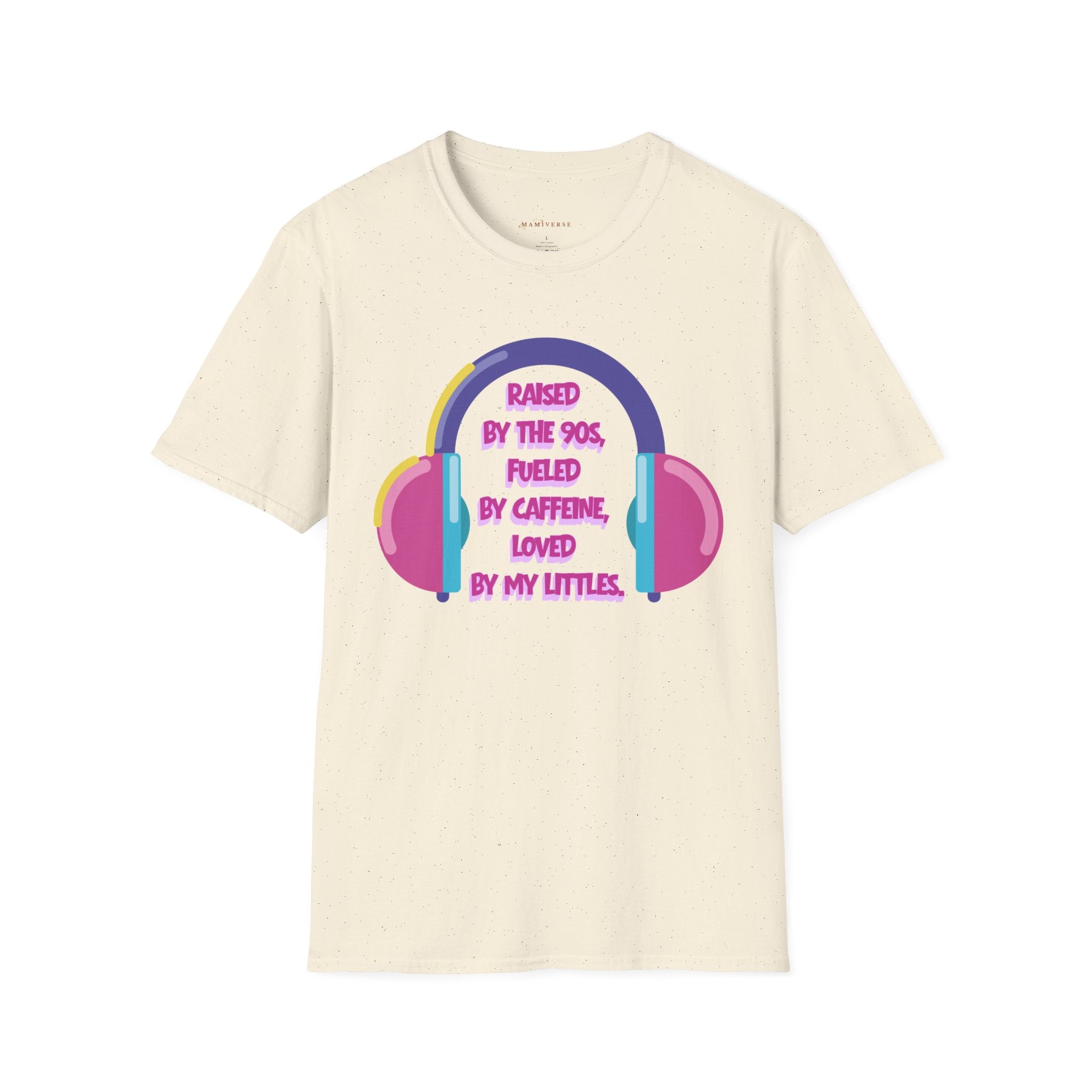 Raised By The 90s, Fueled By Caffeine, Loved By My Littles — Mother's Day T-Shirt