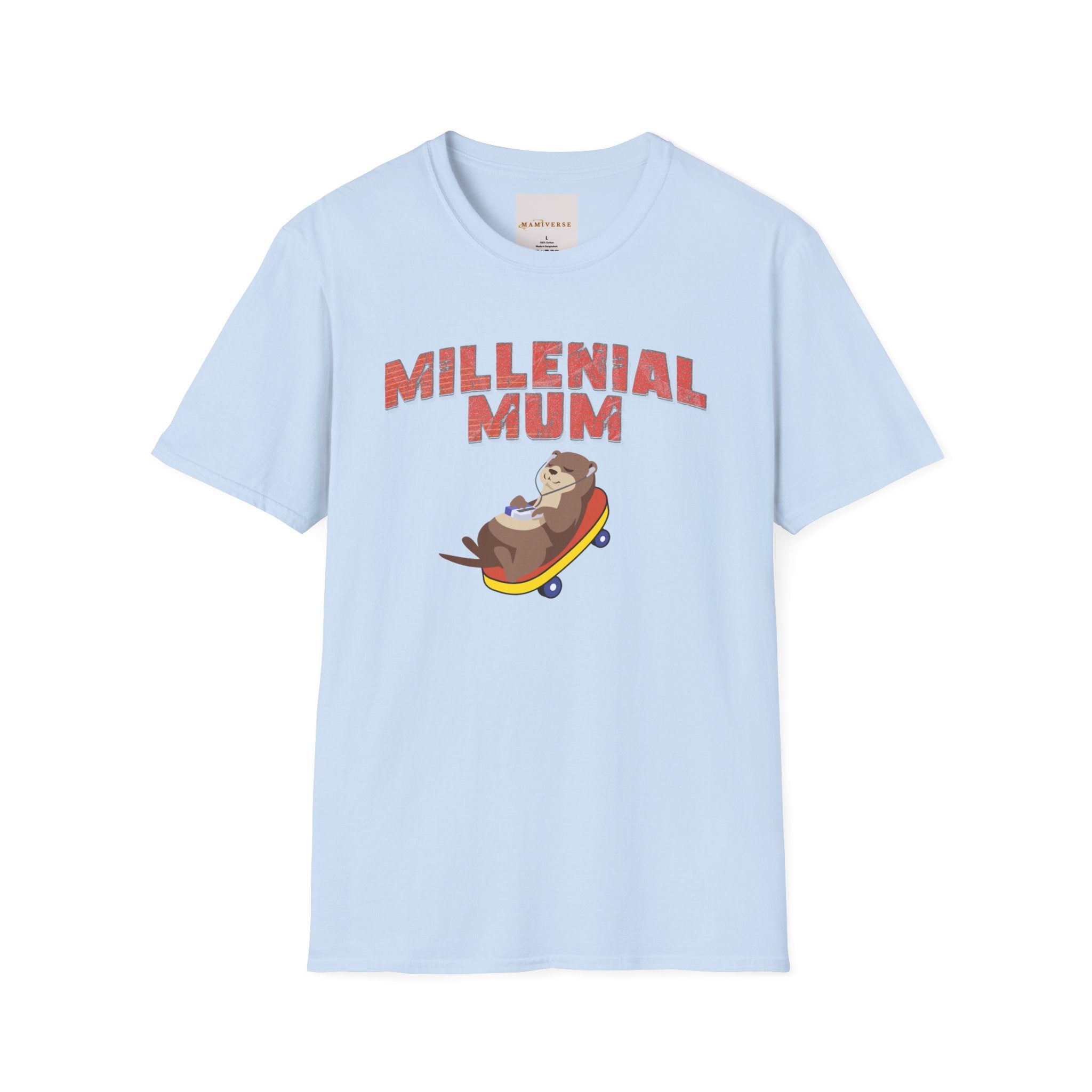 Millennial Mum 90s Music & Skateboard Animal Print T-Shirt — Nostalgic Mum Tee