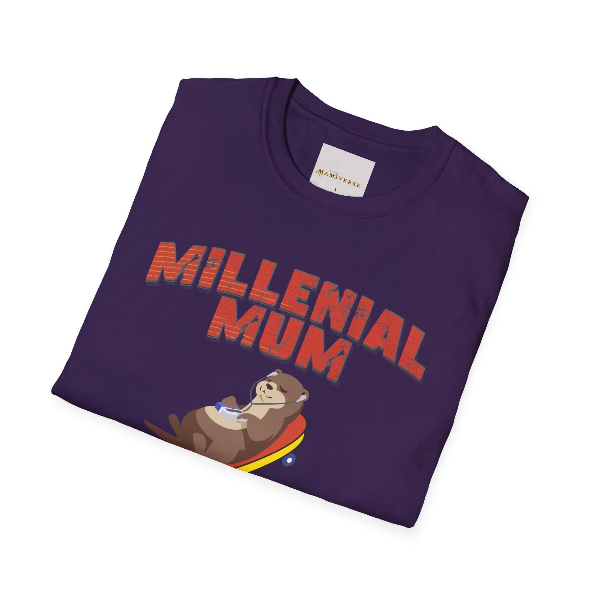 Millennial Mum 90s Music & Skateboard Animal Print T-Shirt — Nostalgic Mum Tee