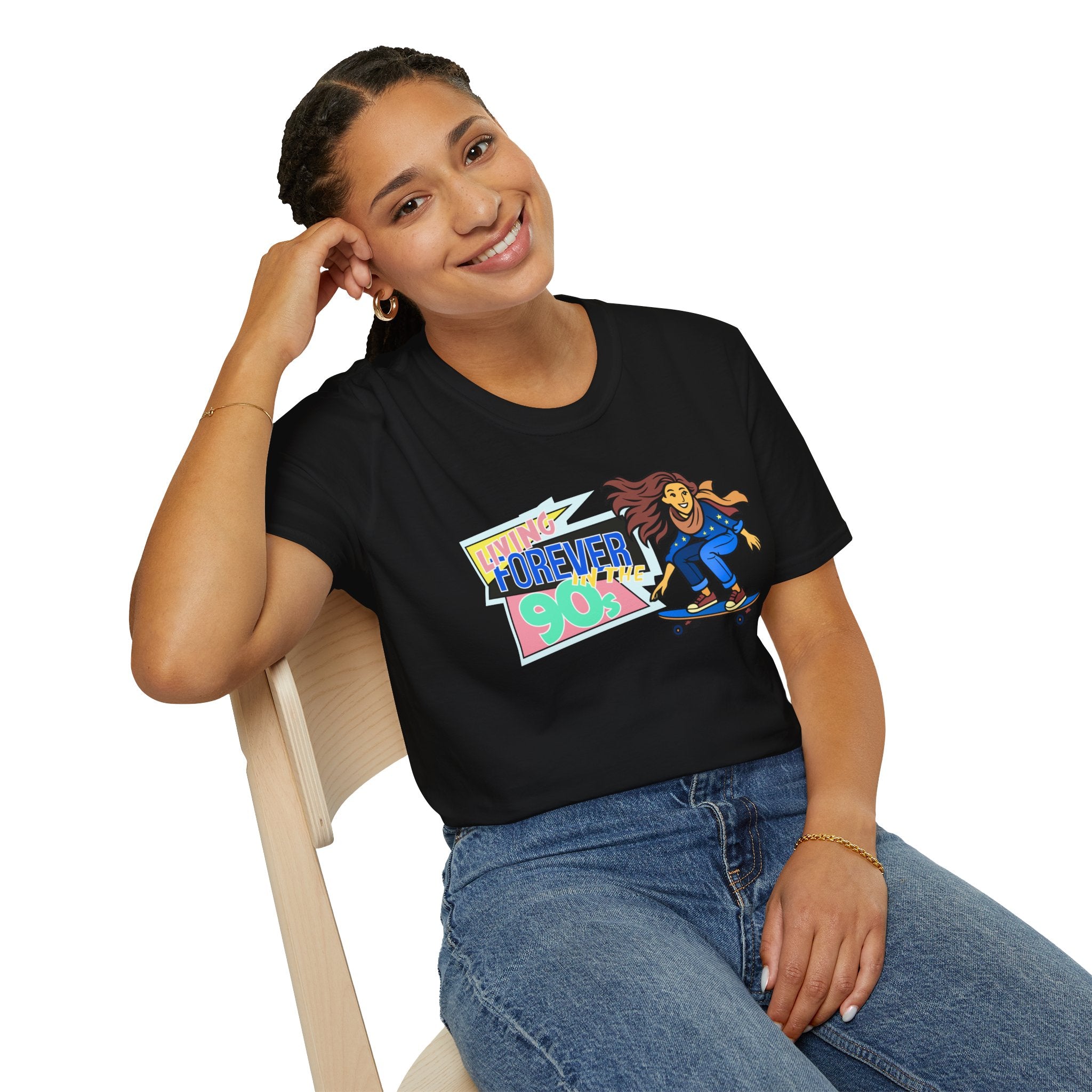 Forever 90s Skateboarder Mother's Day T-Shirt