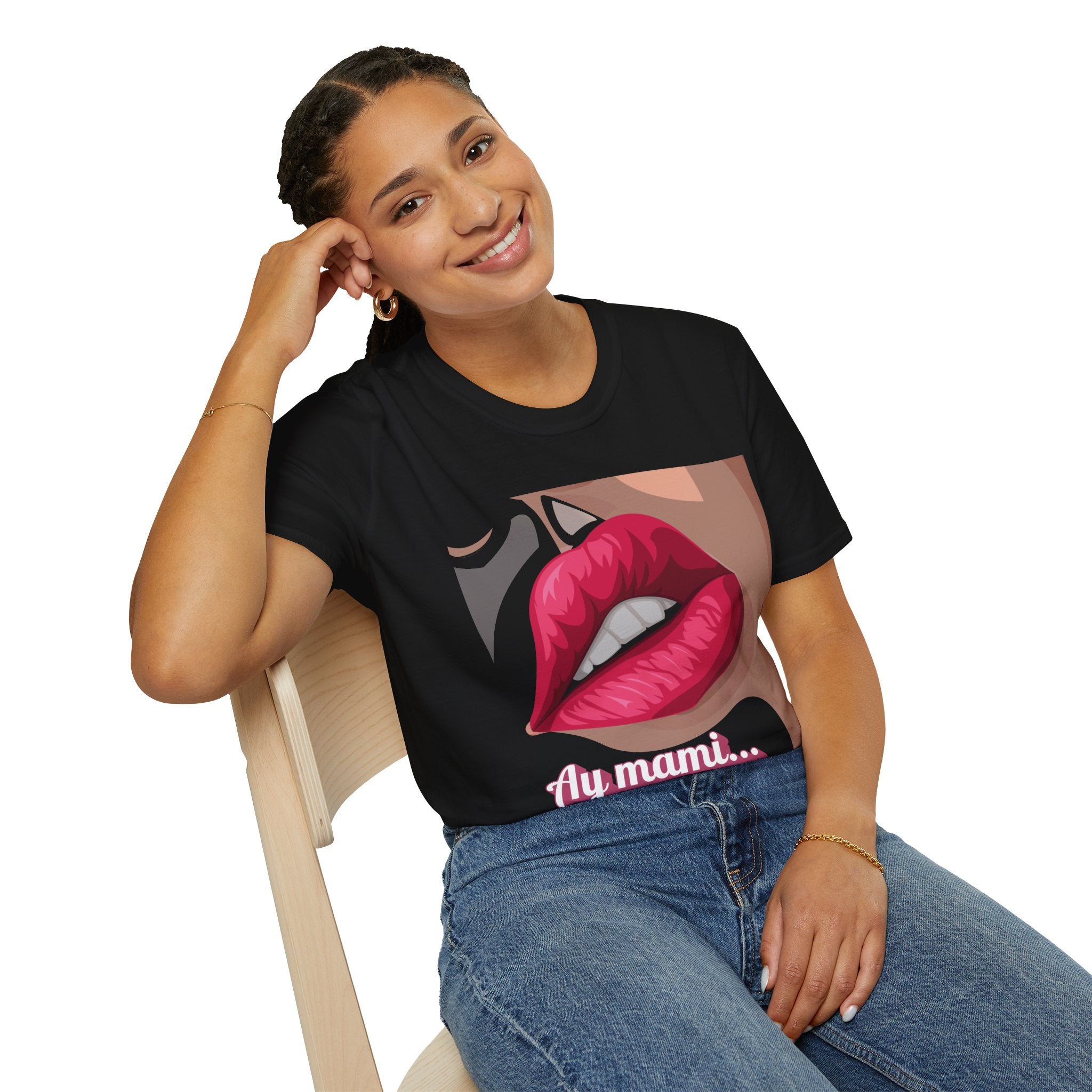 Ay Mami "Kissable" Lip 90s Mother's Day T-Shirt