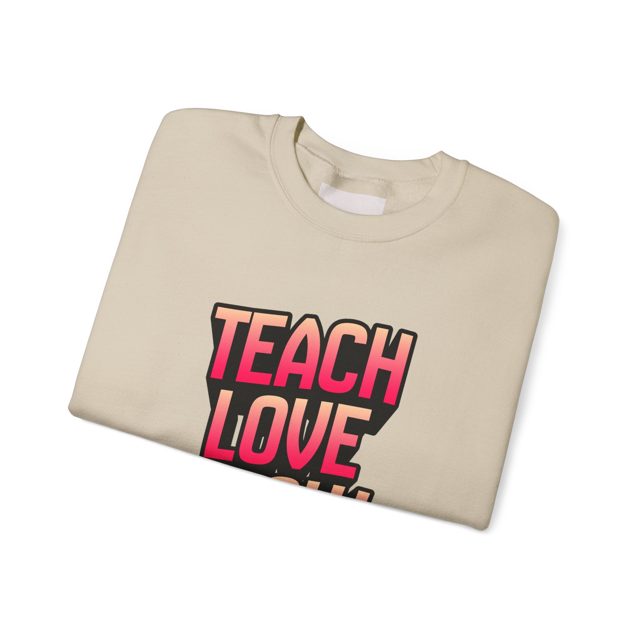 Teach Love Grow Teacher Appreciation Crewneck Sweatshirt