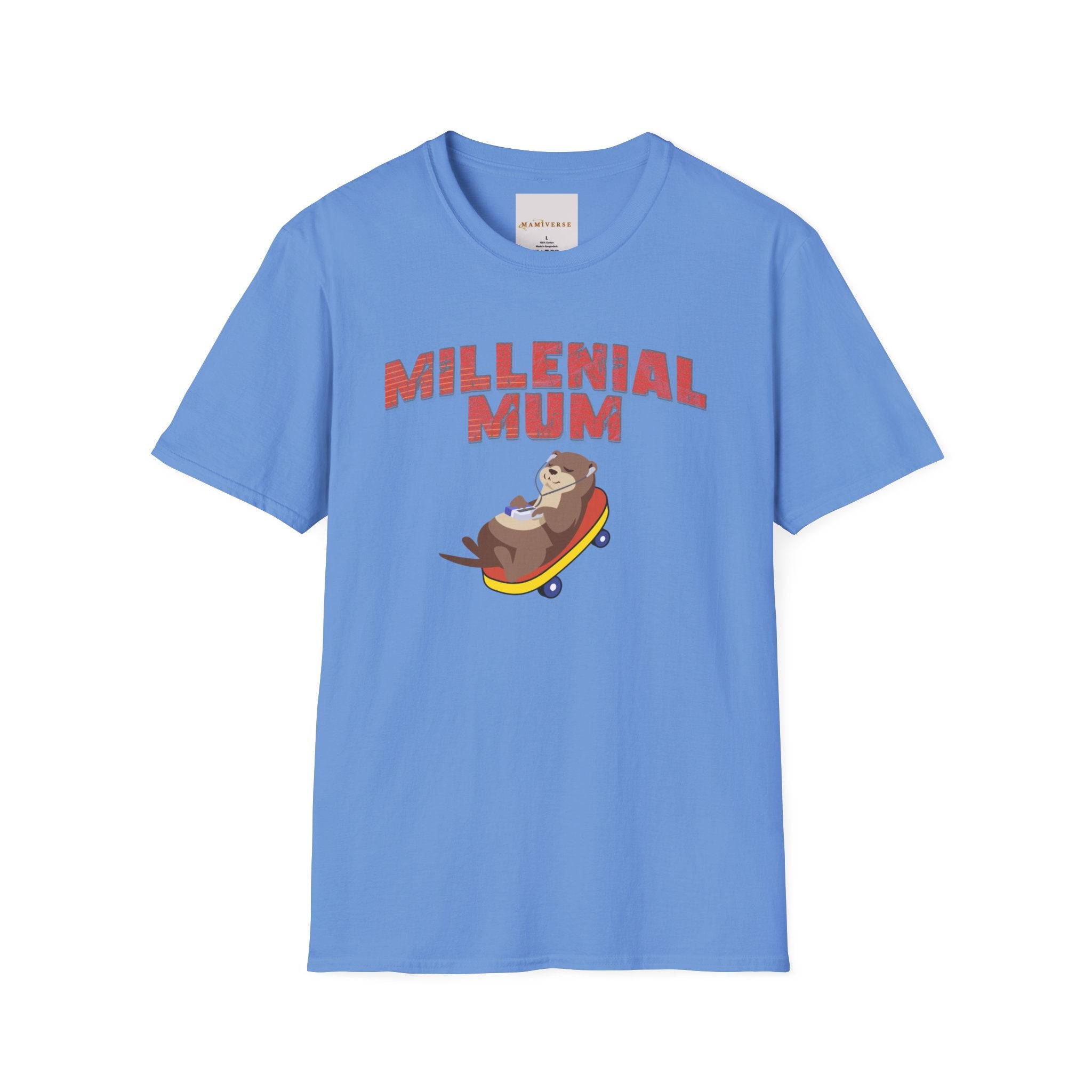 Millennial Mum 90s Music & Skateboard Animal Print T-Shirt — Nostalgic Mum Tee