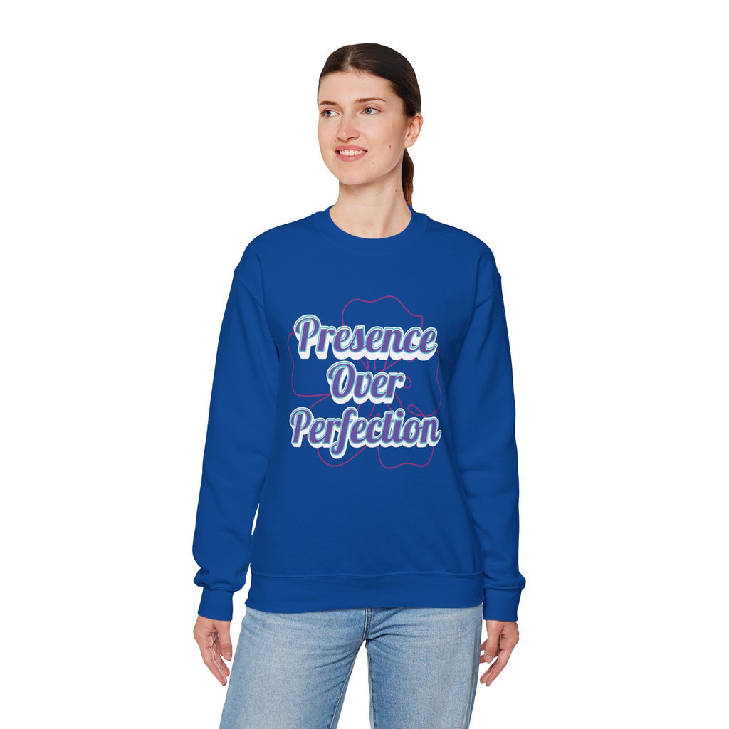 Presence Over Perfection Mother's Day Sweatshirt — Colourful Crewneck