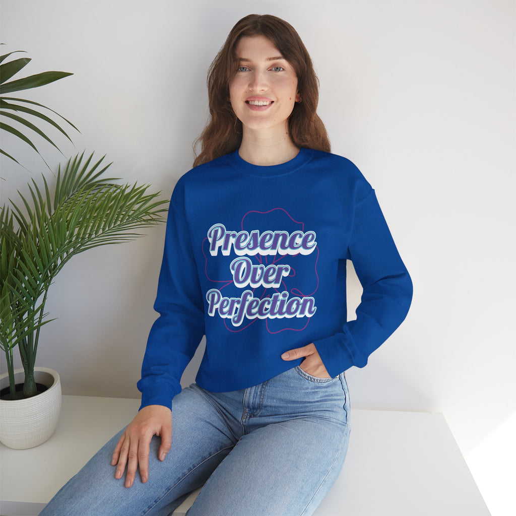 Presence Over Perfection Mother's Day Sweatshirt — Colourful Crewneck